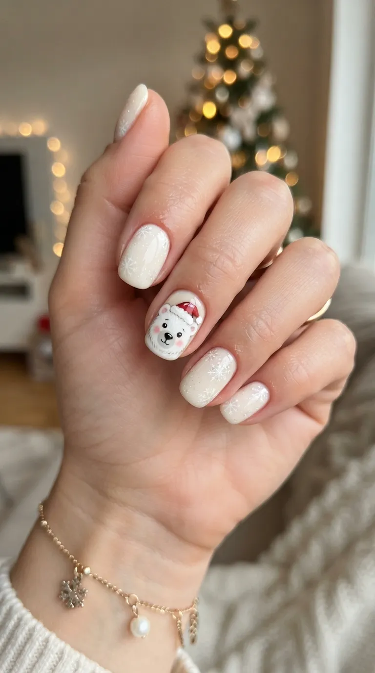 11. White Snowflake Tips