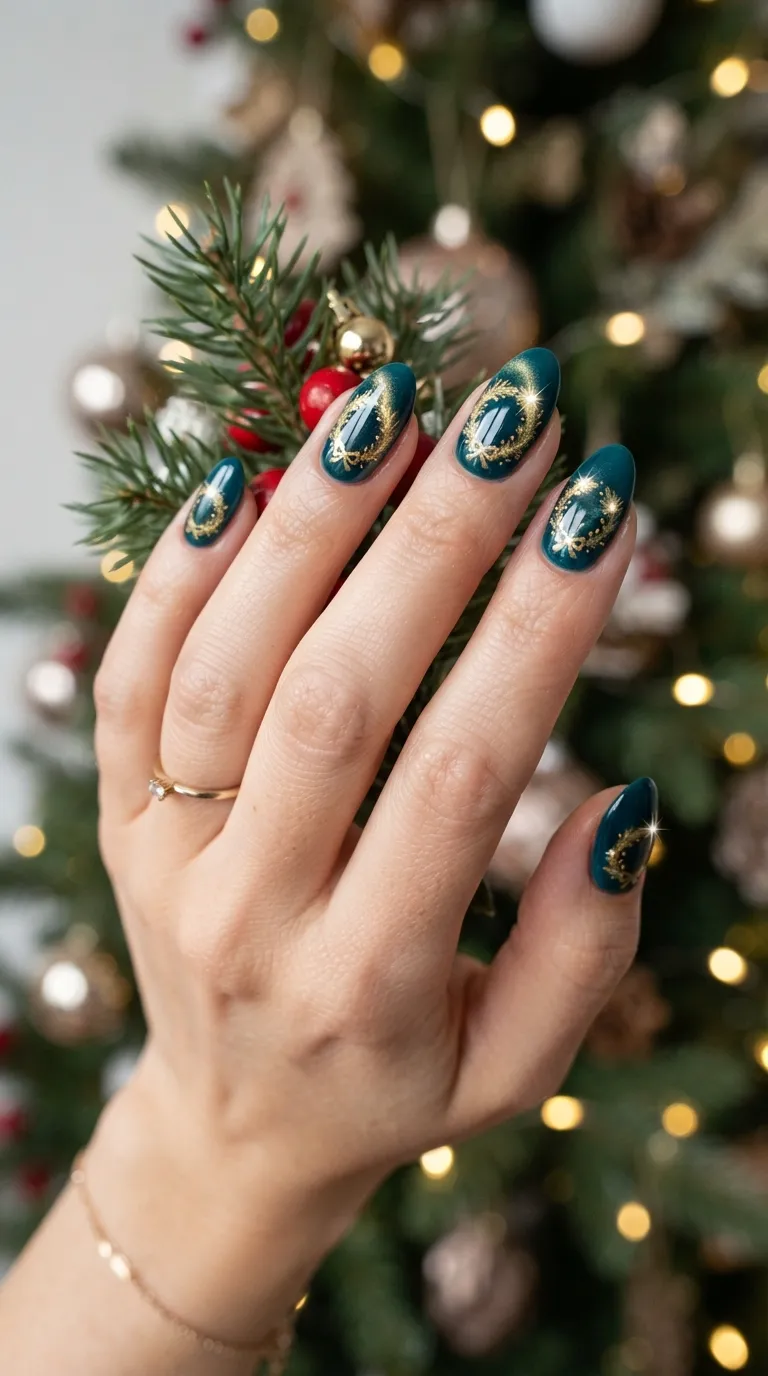 10. Abstract Holiday Swirls