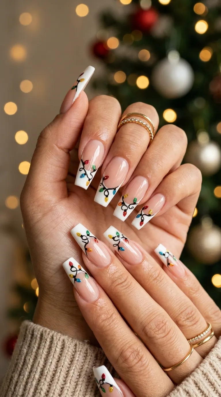 4. Mini Red Glitter Nails