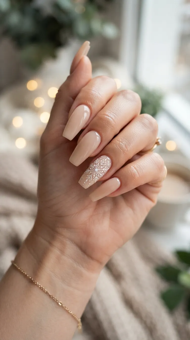 18. Glittering Icicle Nails