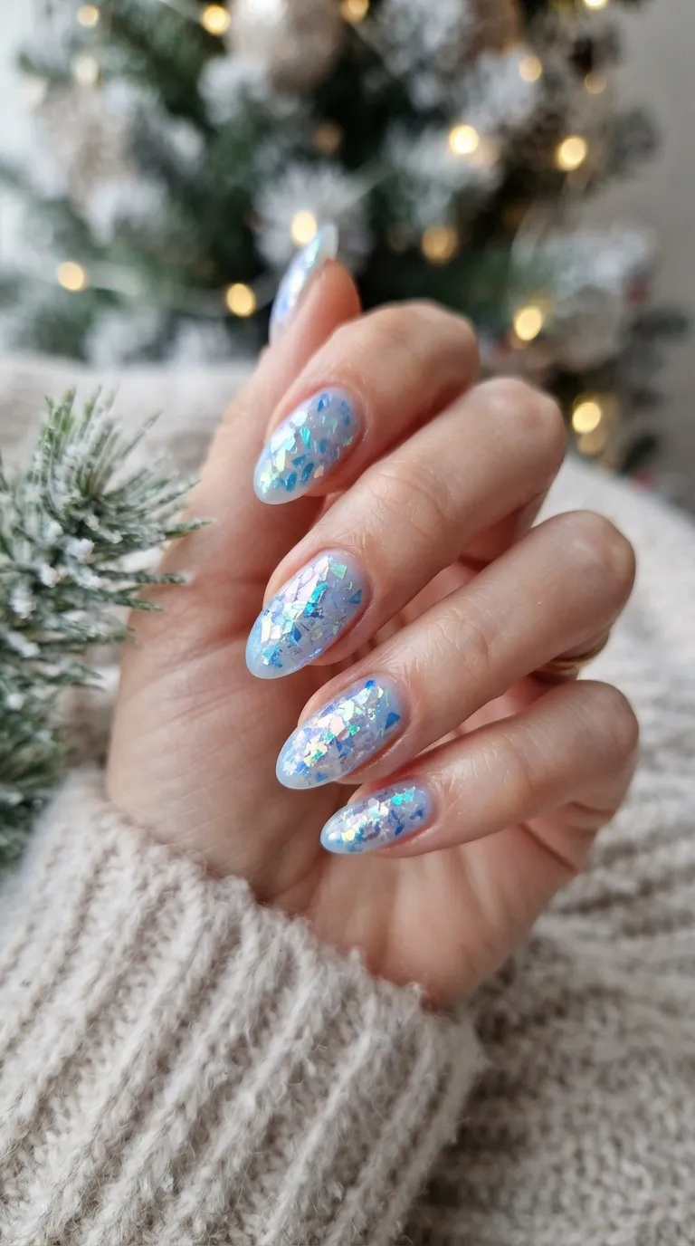 20. Glass Nails Effect
