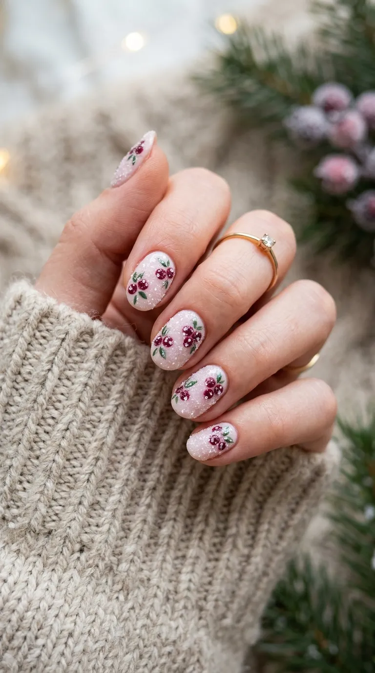 7. Red Glitter Ombré