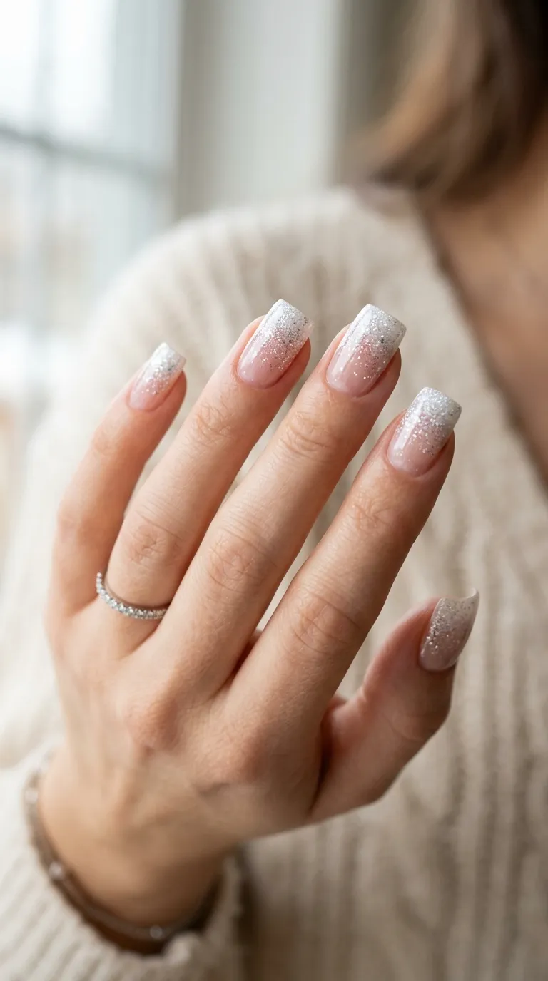 9. Nude With Festive Tips