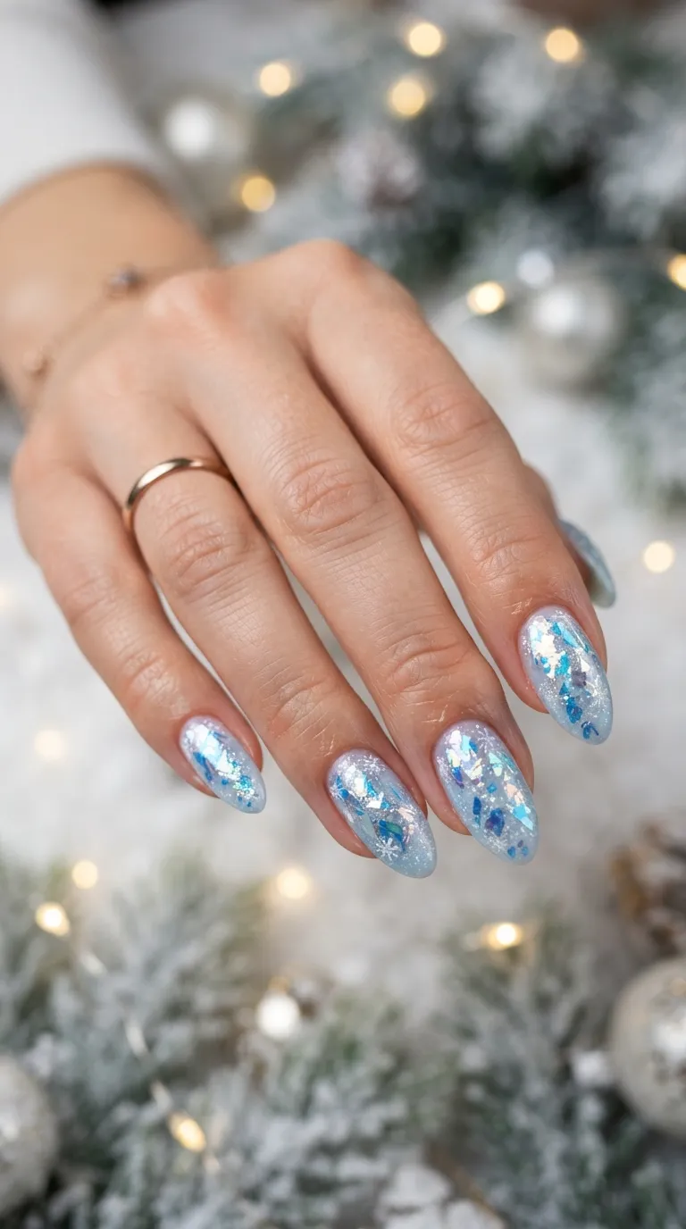 11. White Snowflake Tips