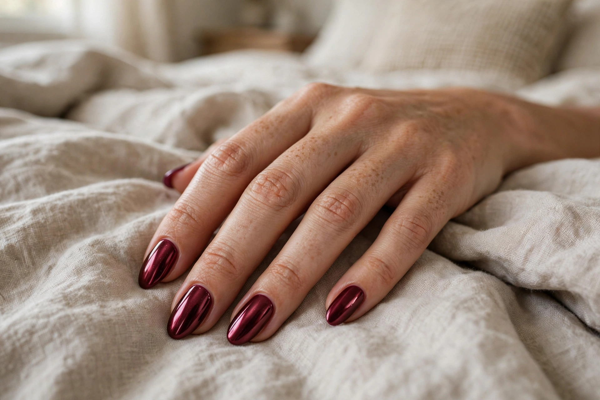 22. Burgundy Sweater Knit