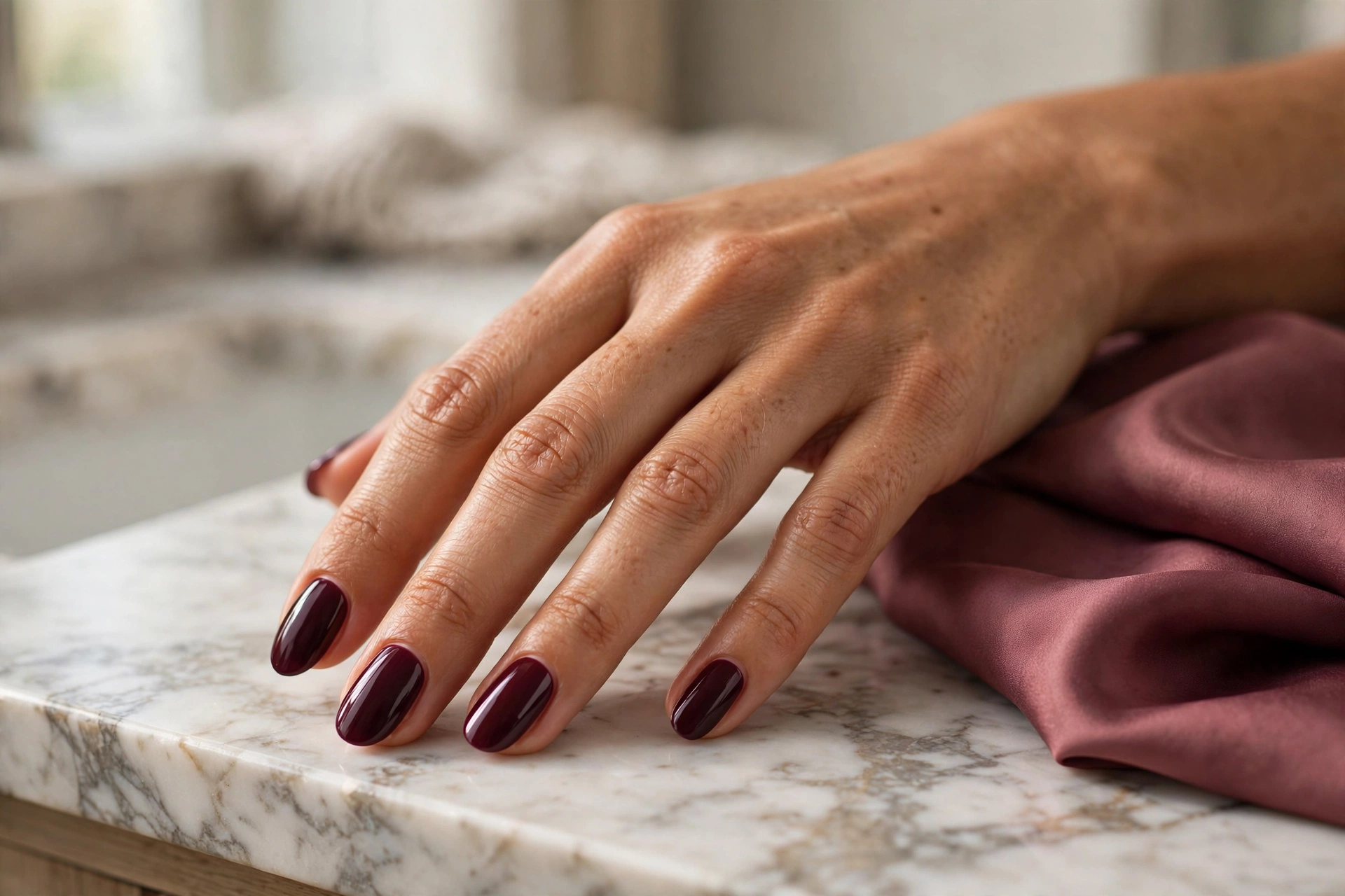 26. Burgundy Wine Swirl Finale