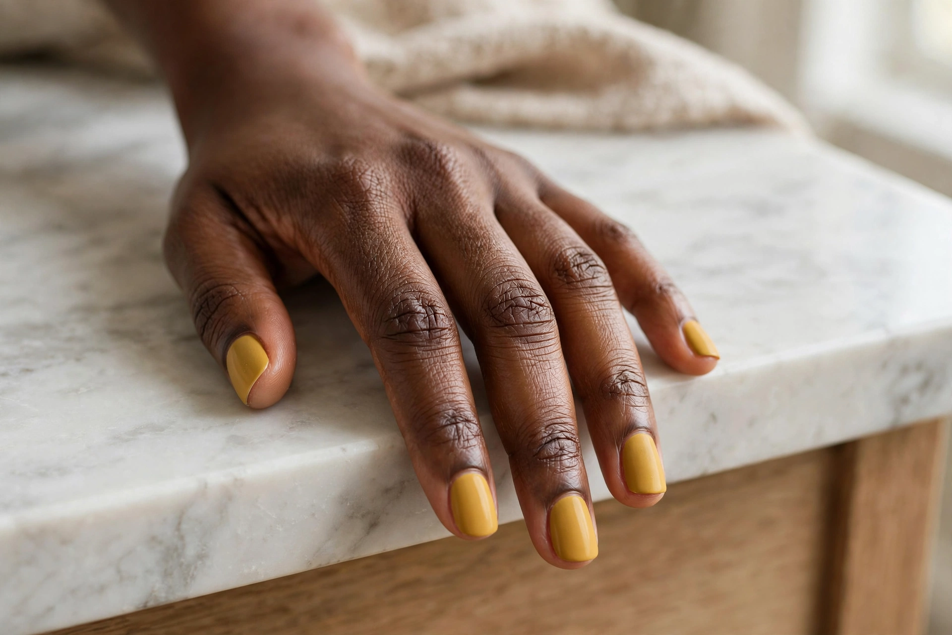 17. Speckled Short Nails