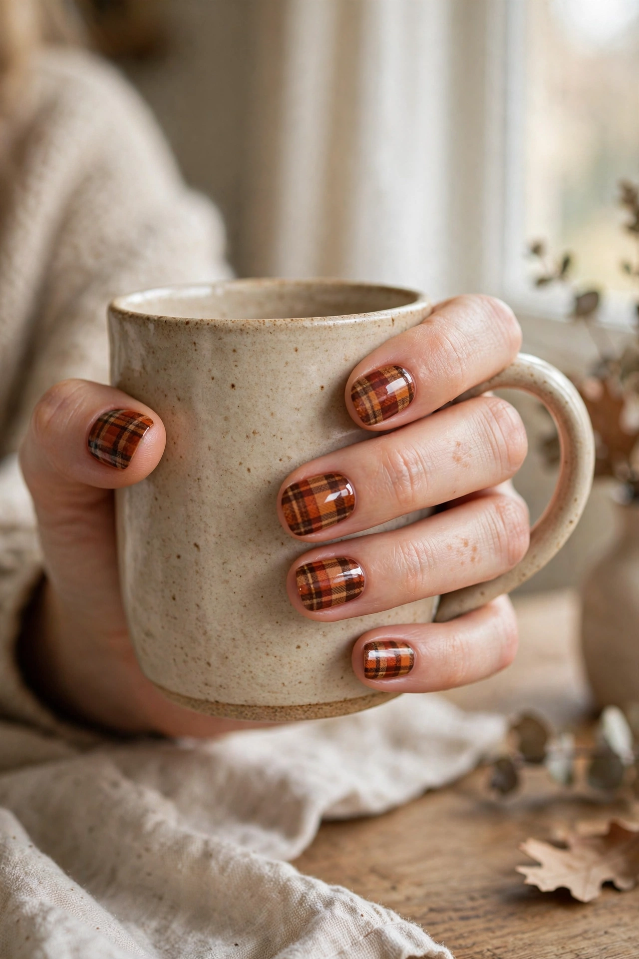 15. Burgundy French Pedicure