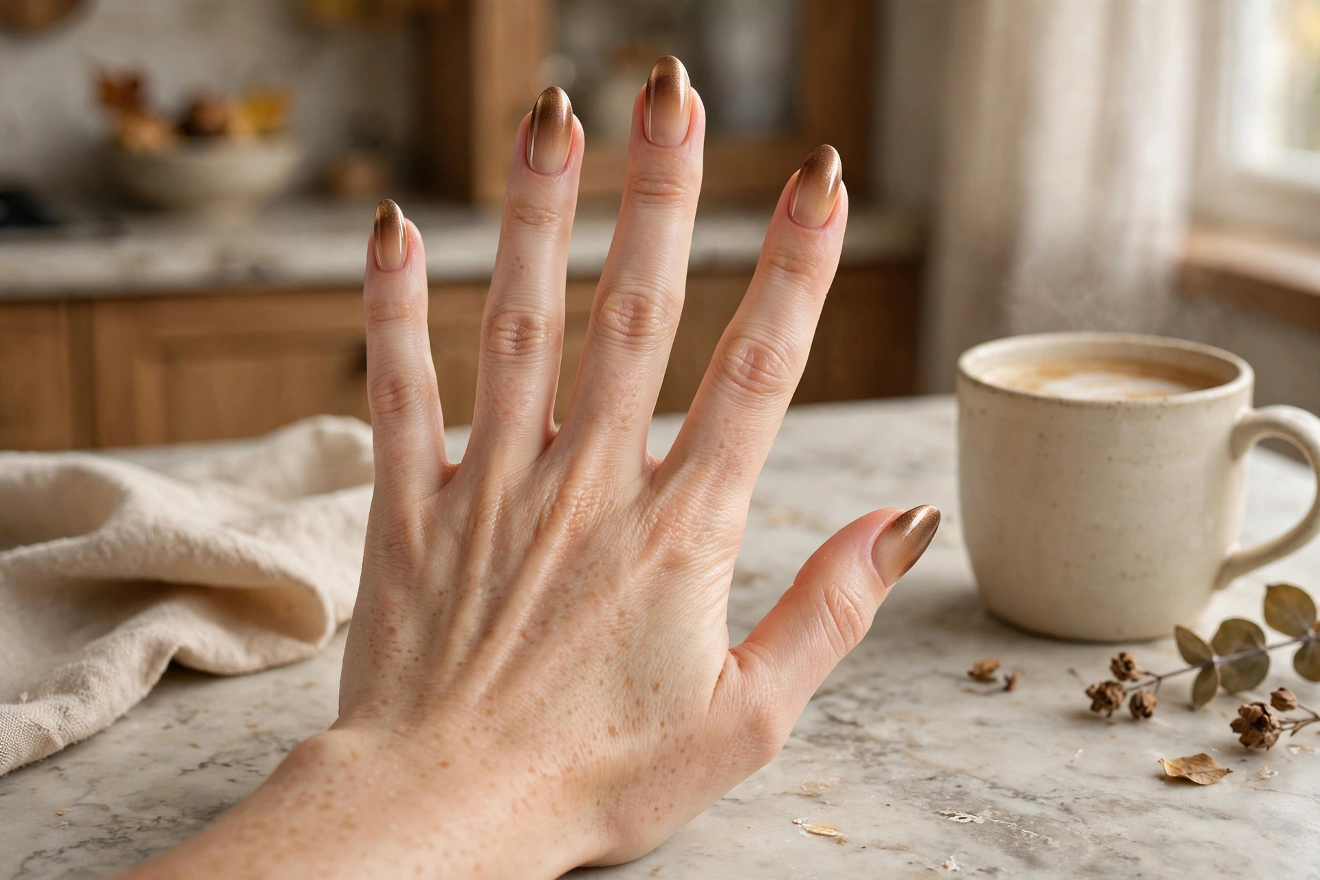 16. Gold Leaf Accents