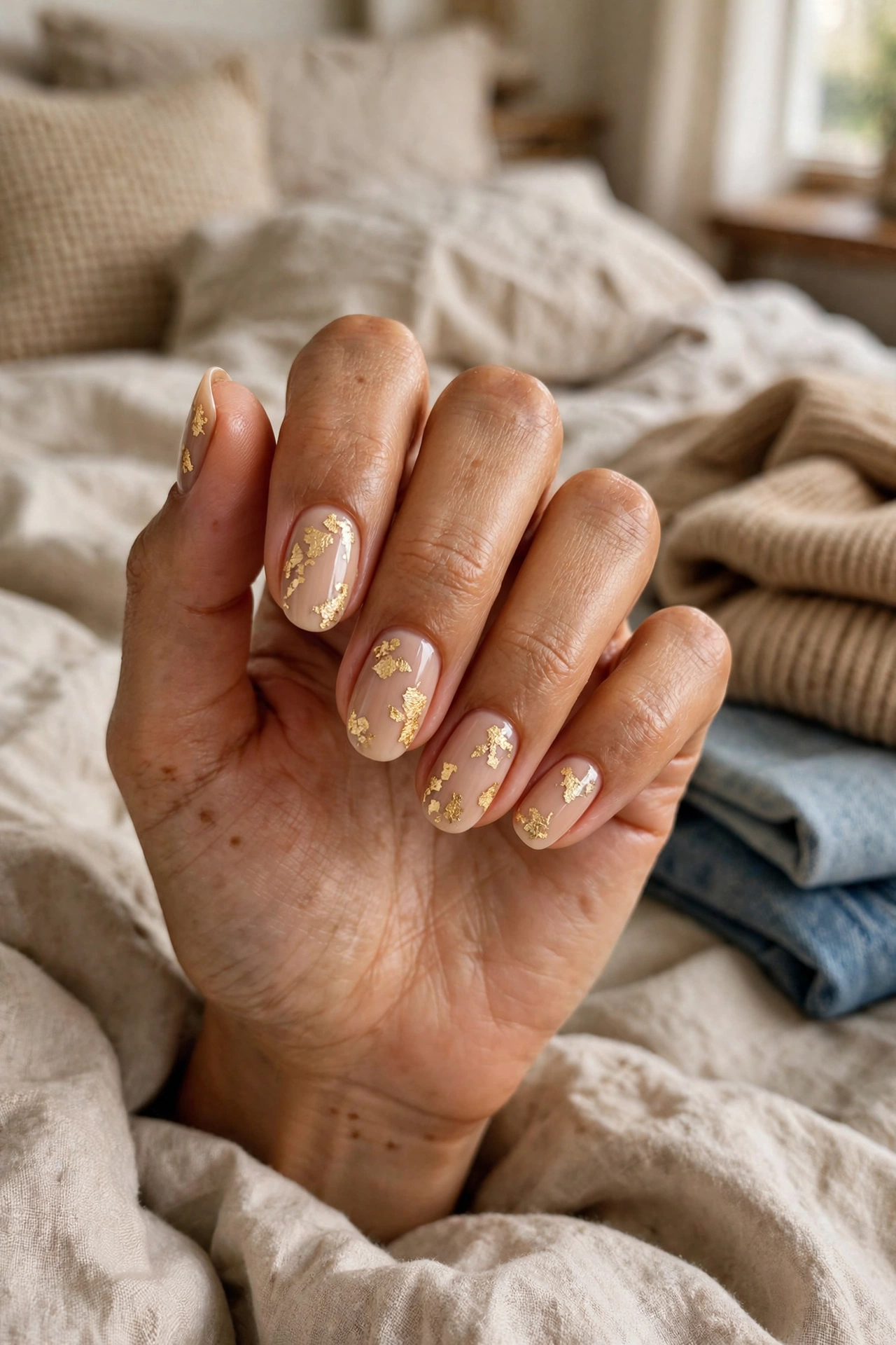 22. Glitter Bronze Tips