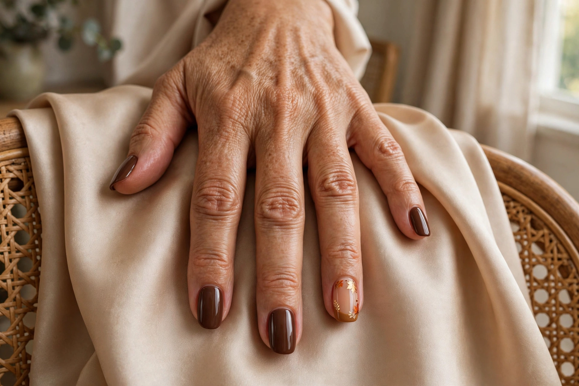 16. Chrome Feature Nail