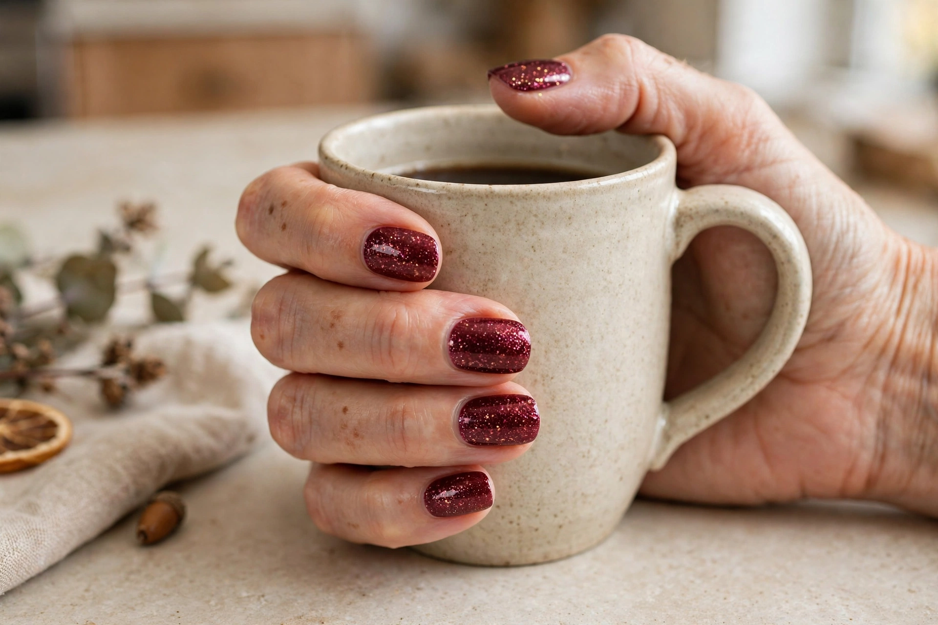 23. Burgundy Negative Space