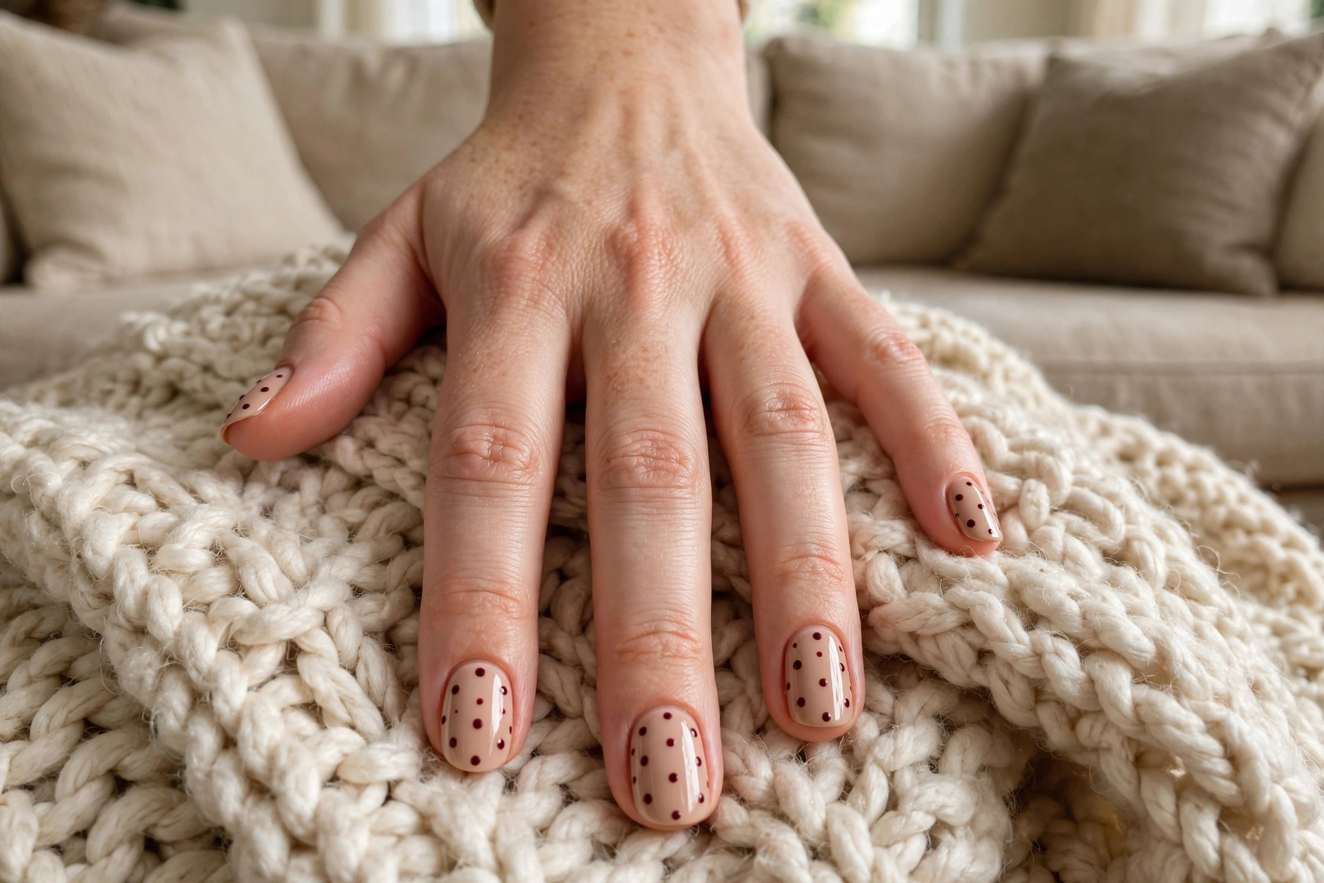 12. Dot Outlined Tips