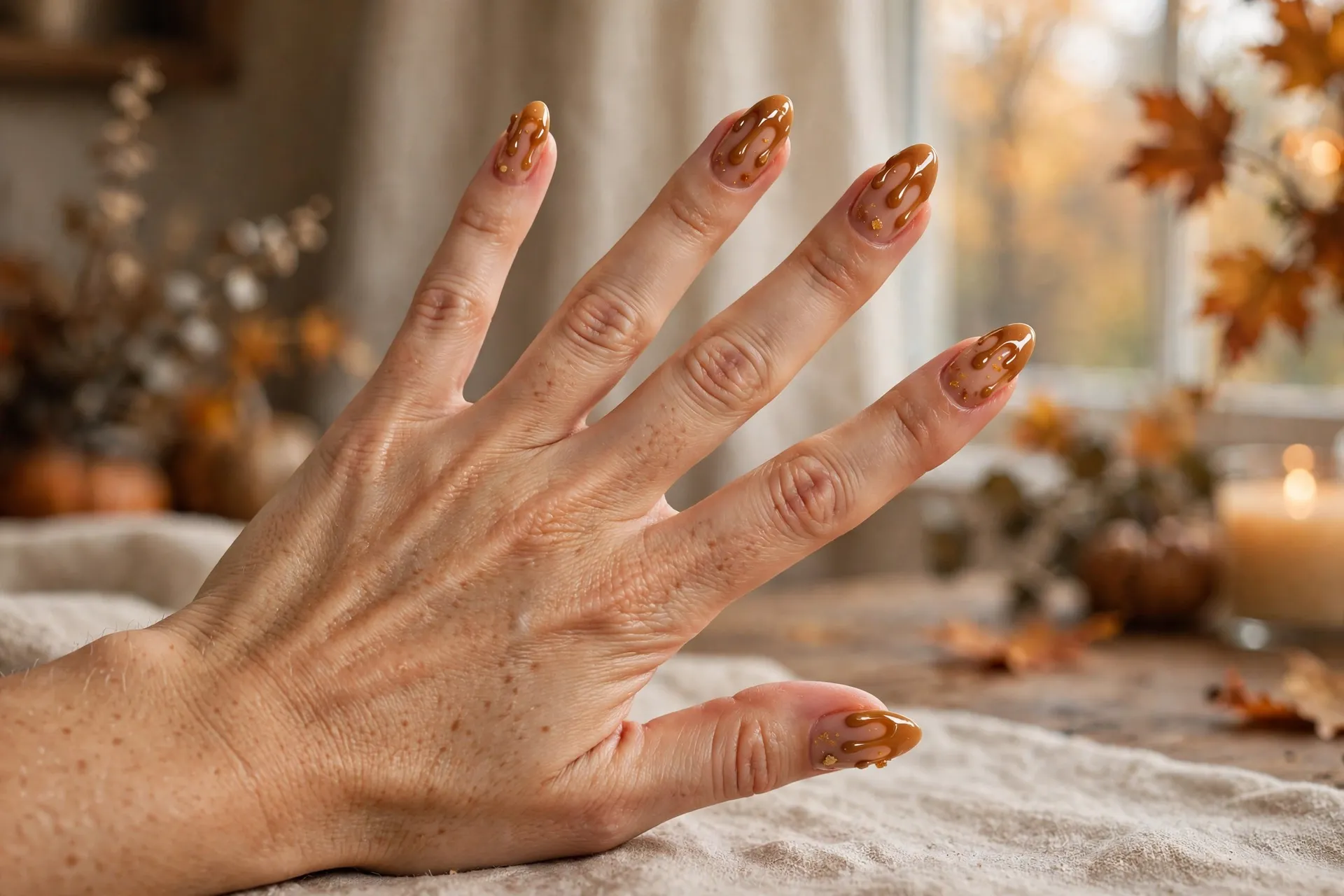 Caramel Ombre Toes