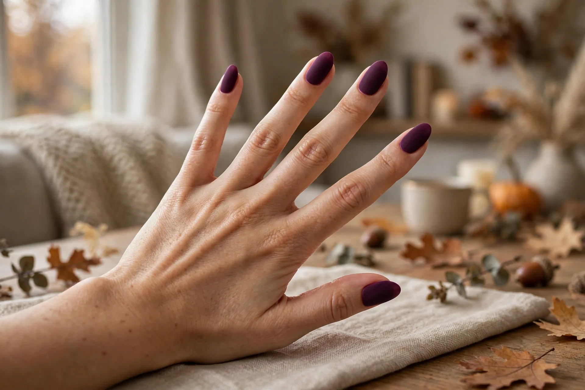 Plum Velvet Ovals