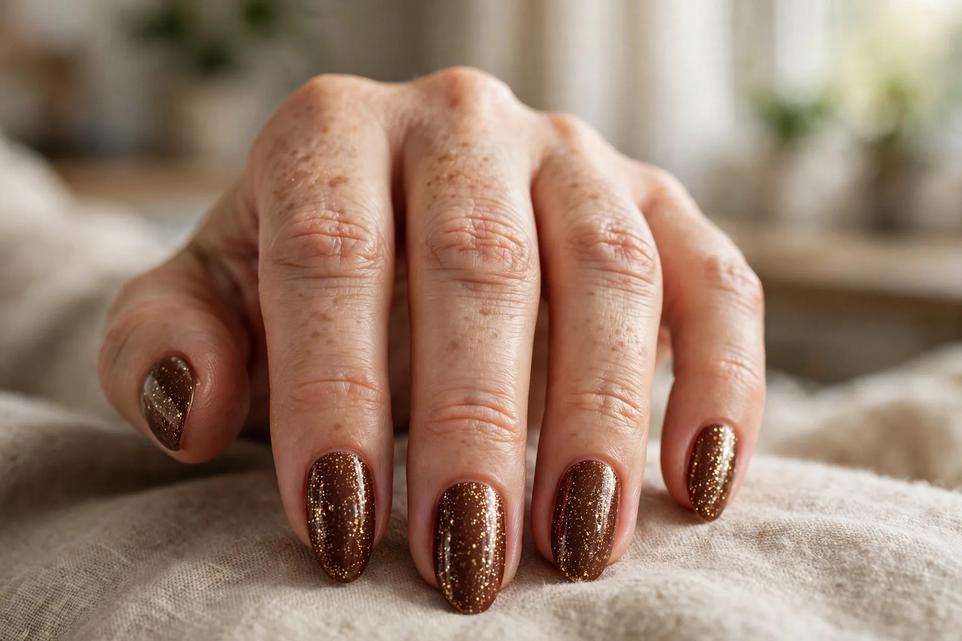 Deep Cocoa Glitter