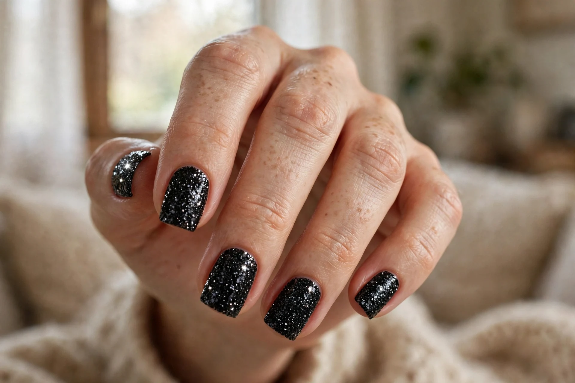 Black Glitter Drama