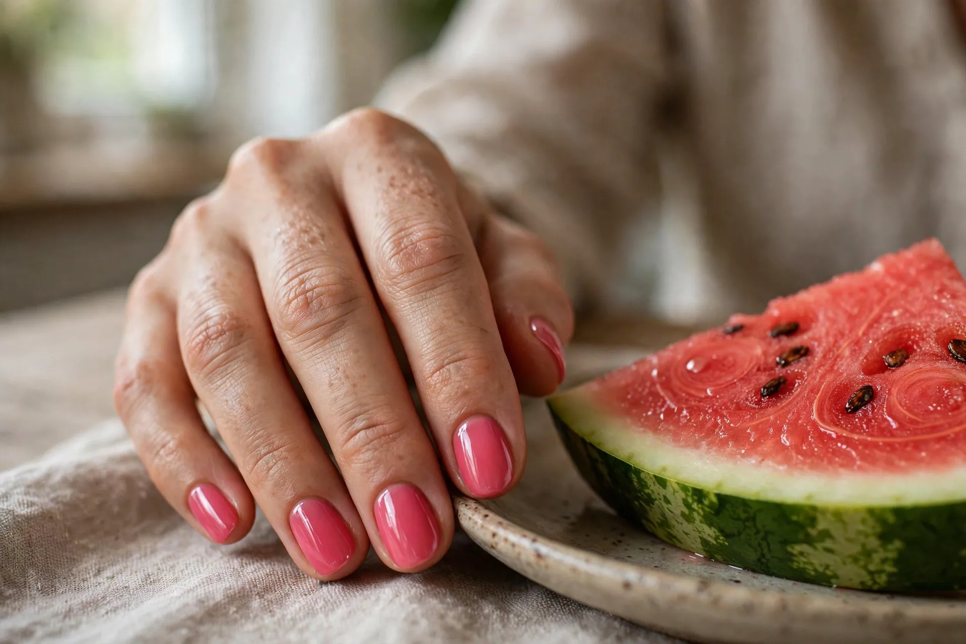 Watermelon Pink Polish