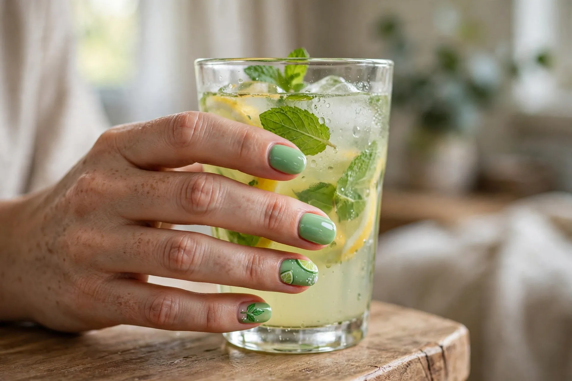 Mint Mojito Fresh Nails