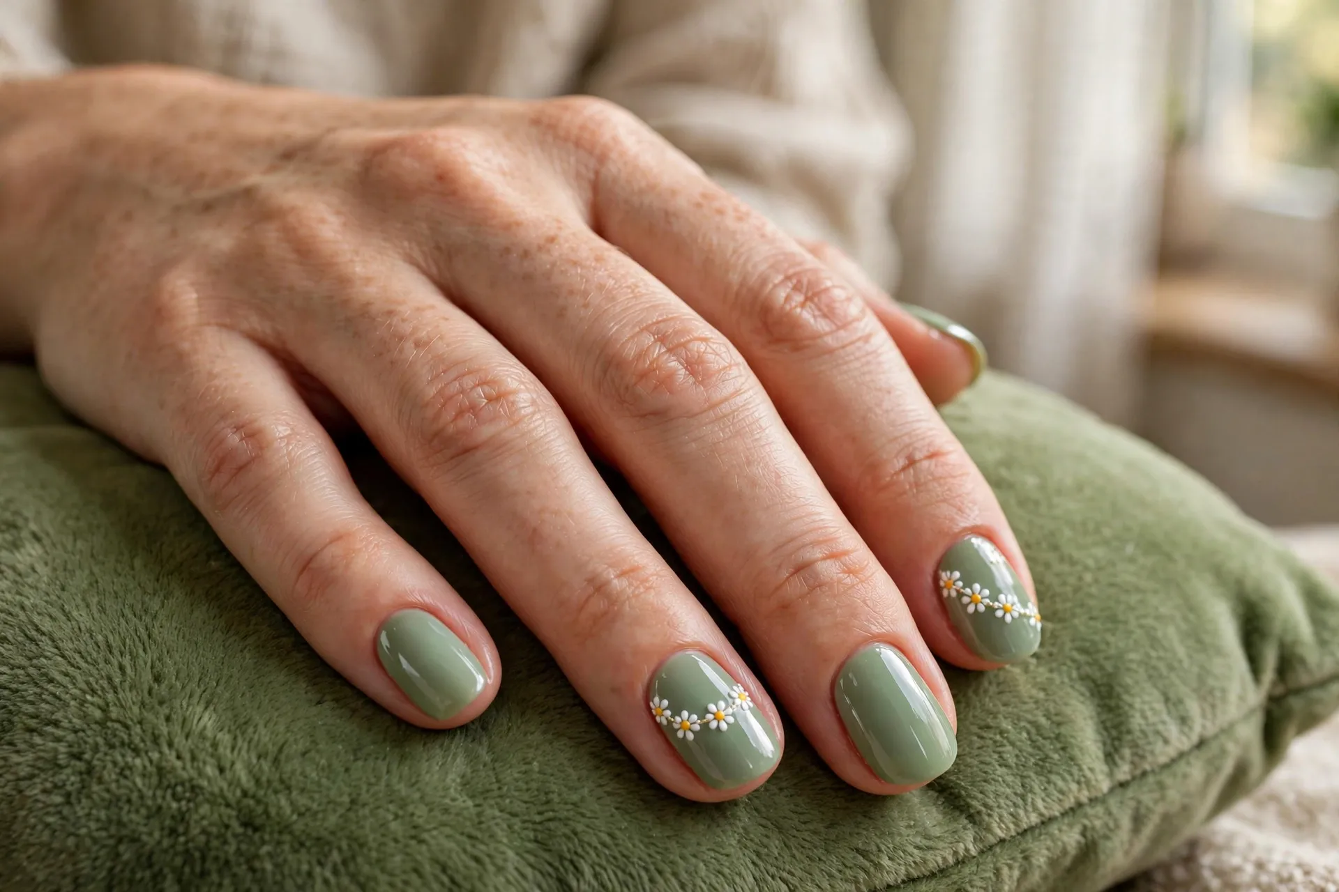 Daisy Chain Nail Art