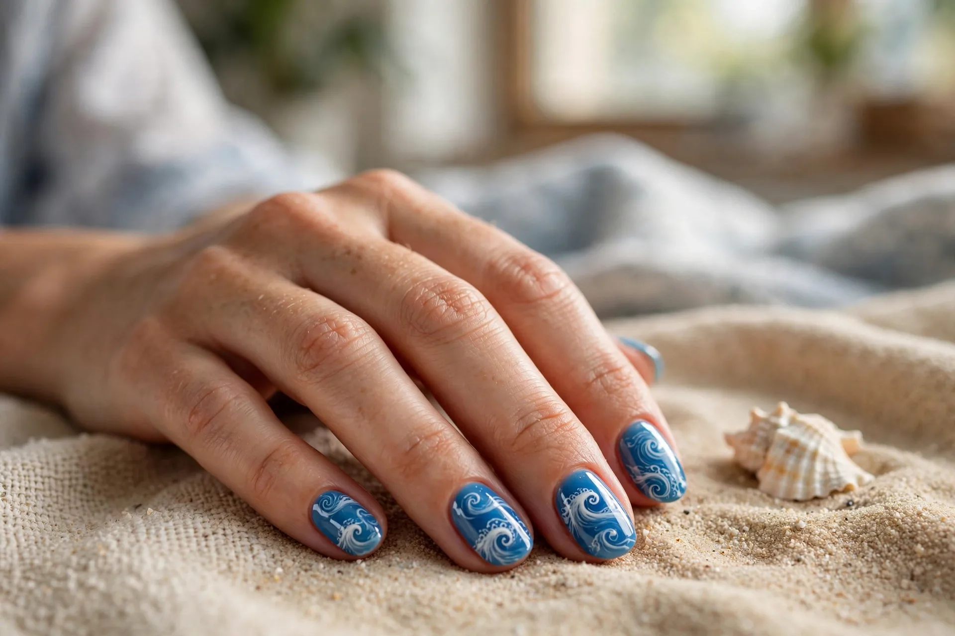 Beach Wave Ocean Nails