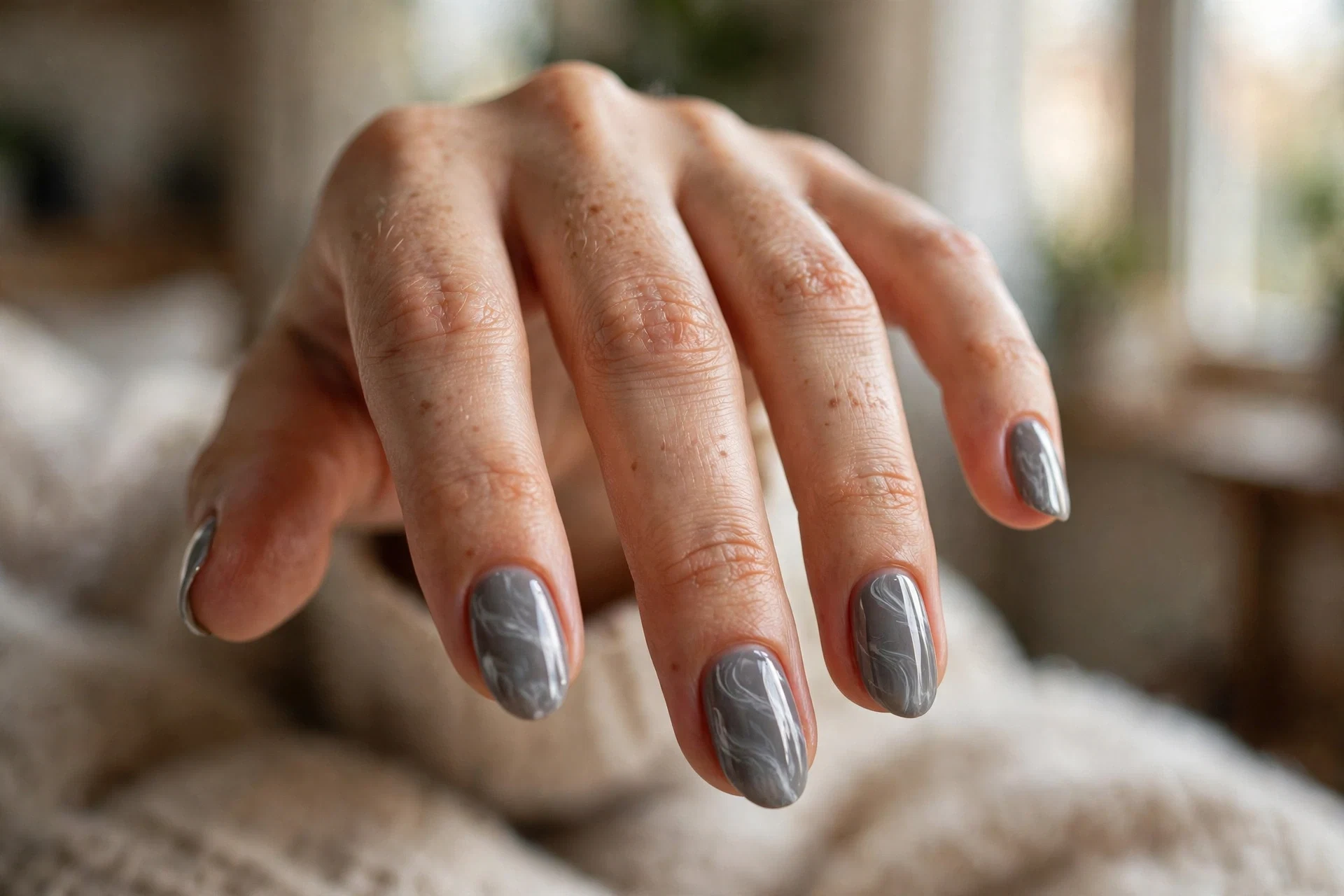 Glossy Marble gray