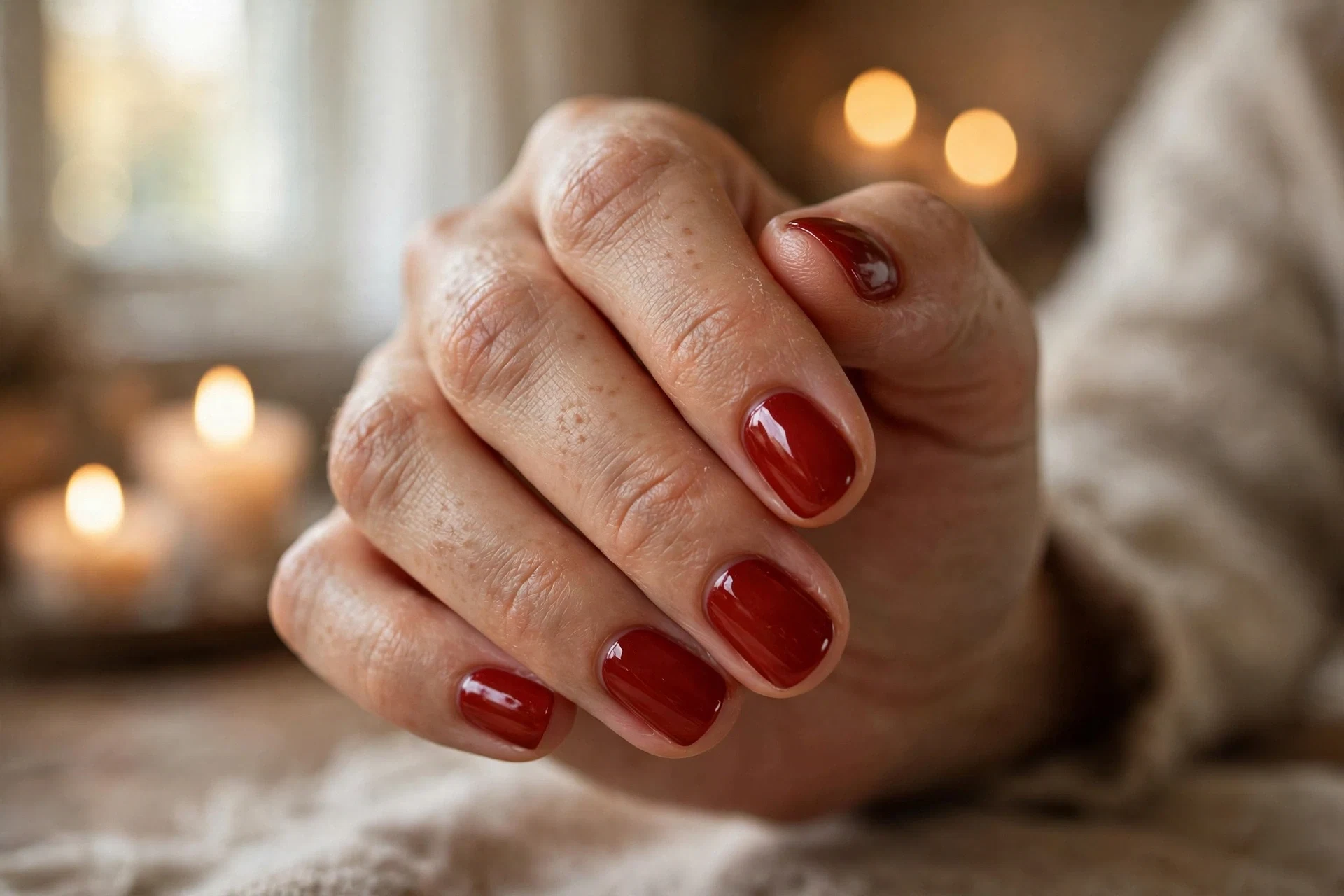 Candlelit Cherry red