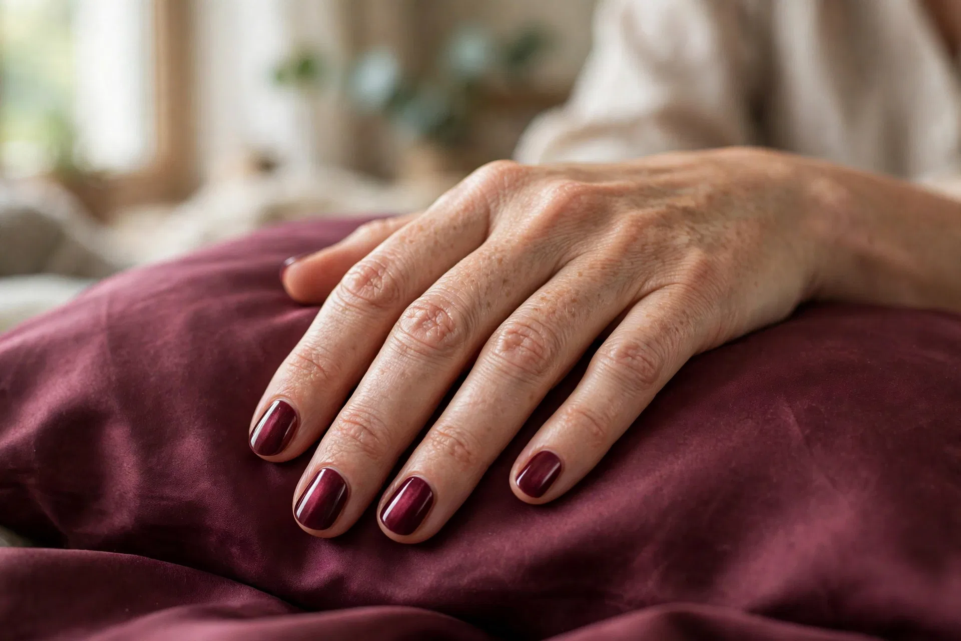 Satin Burgundy