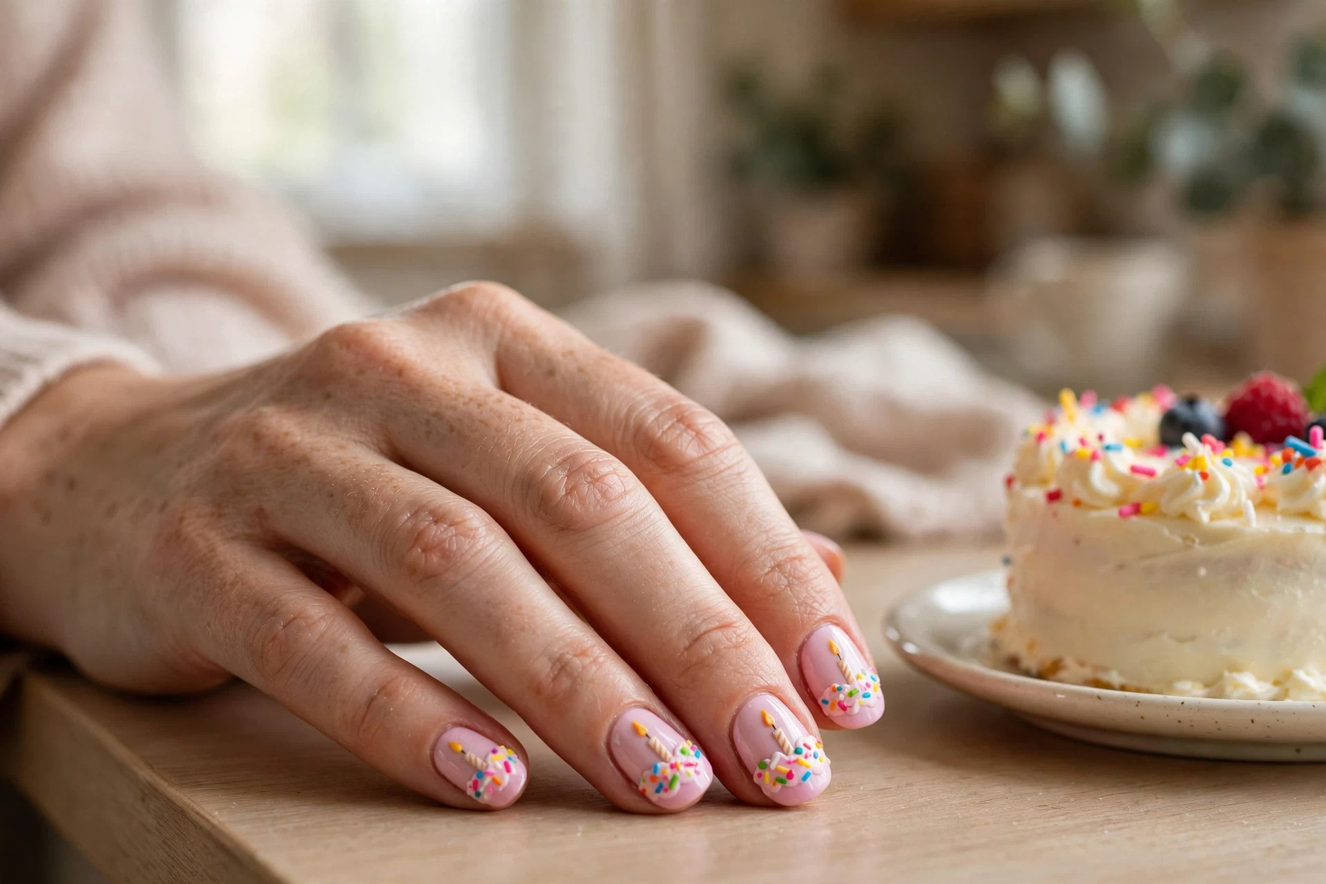 Birthday Cake Nails