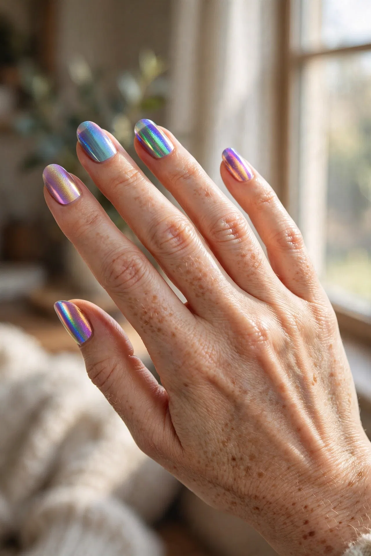 Holographic Party Nails