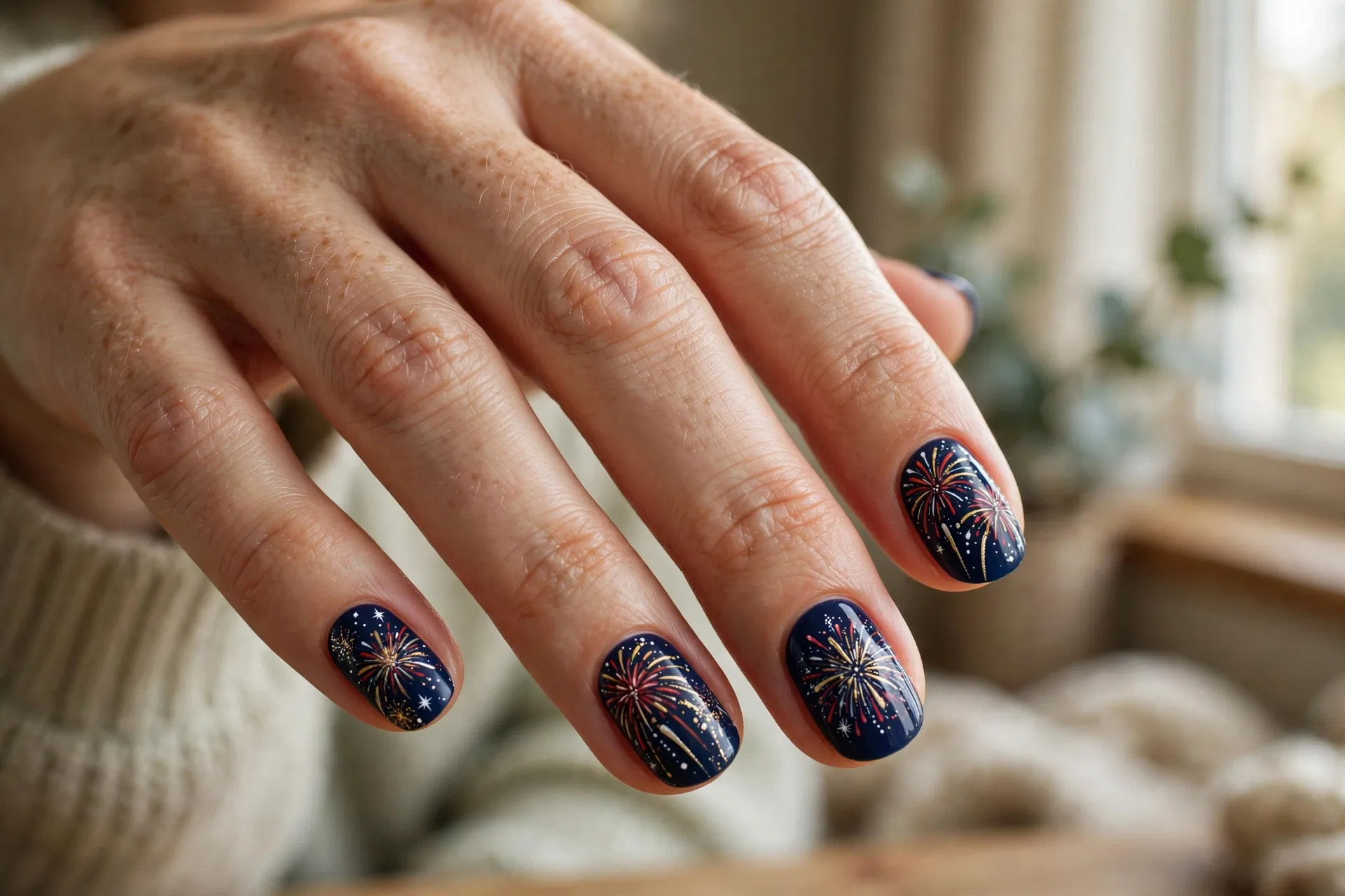 Fireworks-Inspired Nails