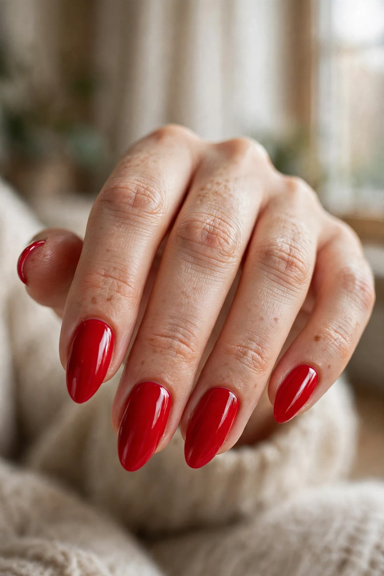 Bold Red New Year’s Nails