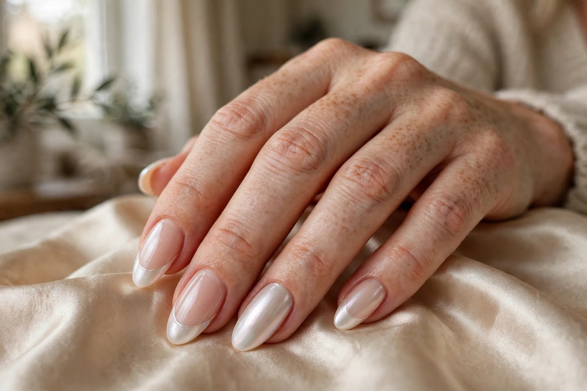 Pearl Chrome French Tips