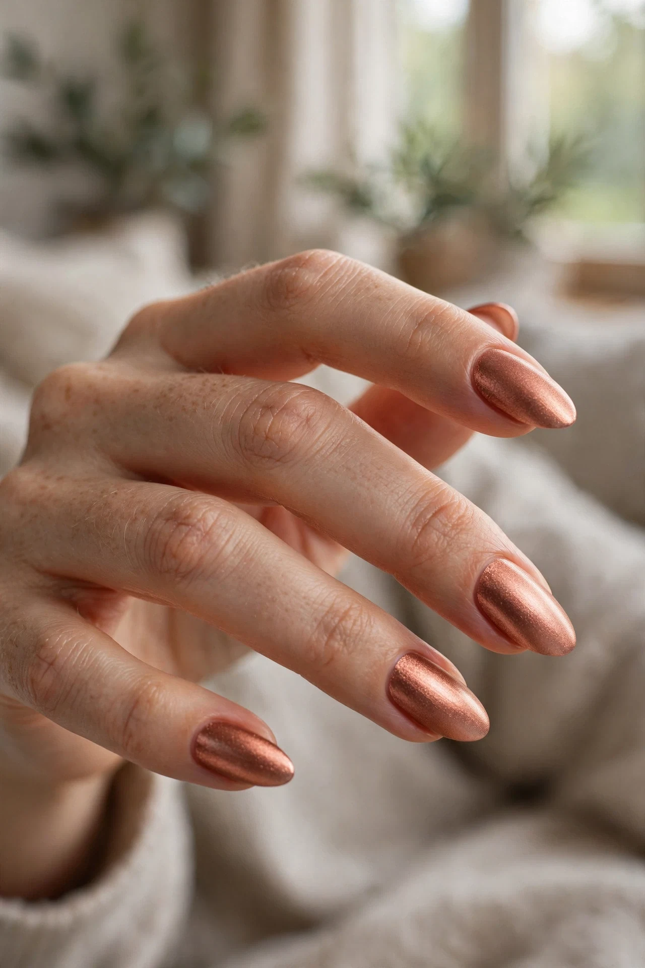 Frosted Copper Nails