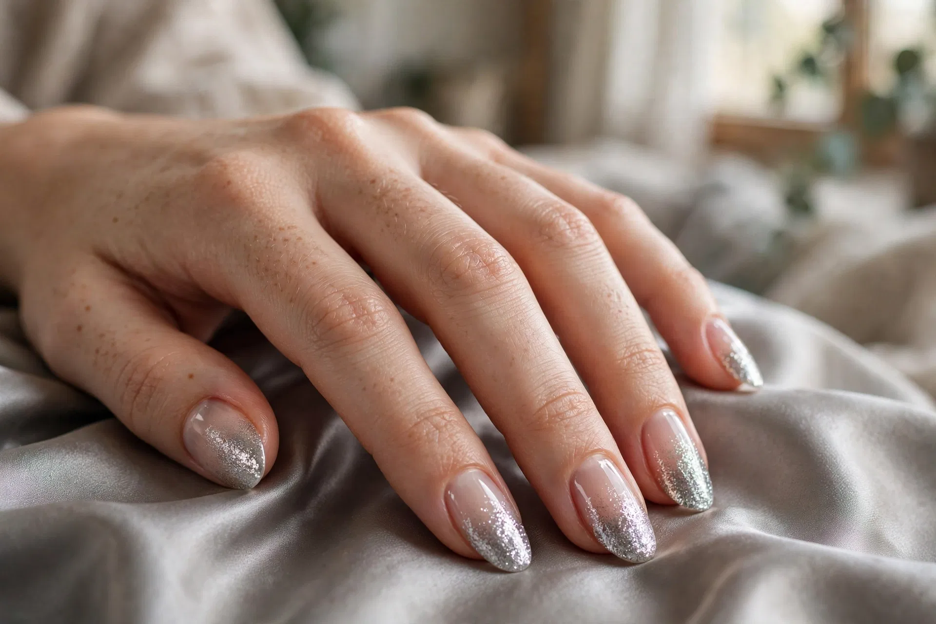 Shimmering Silver Ombre