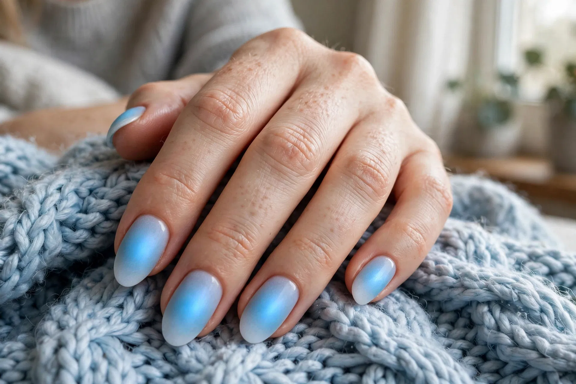 Glacial Blue Aura Ombre