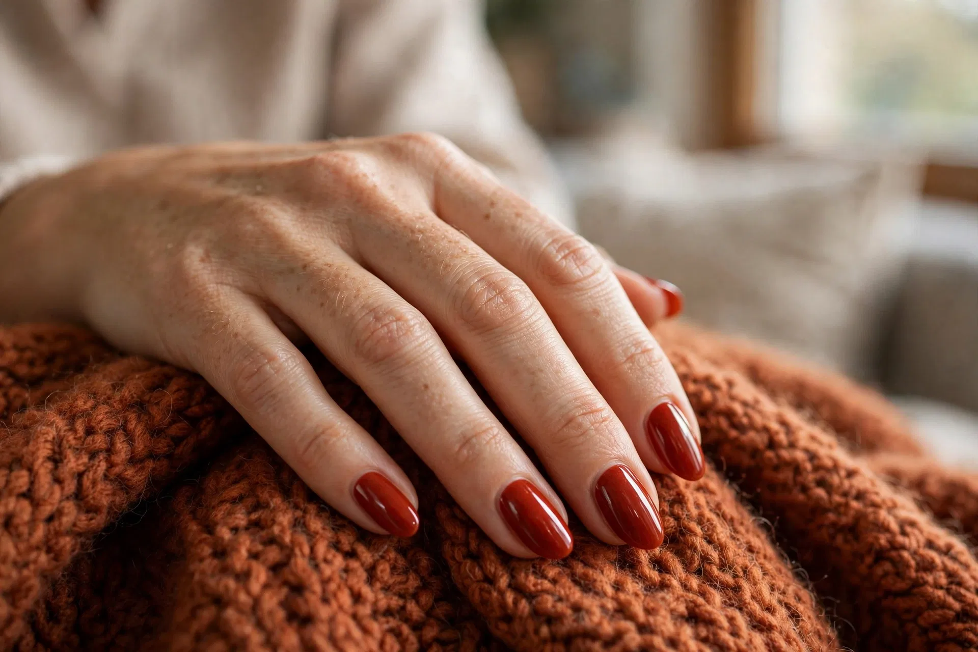 Winter Spice Red Nails
