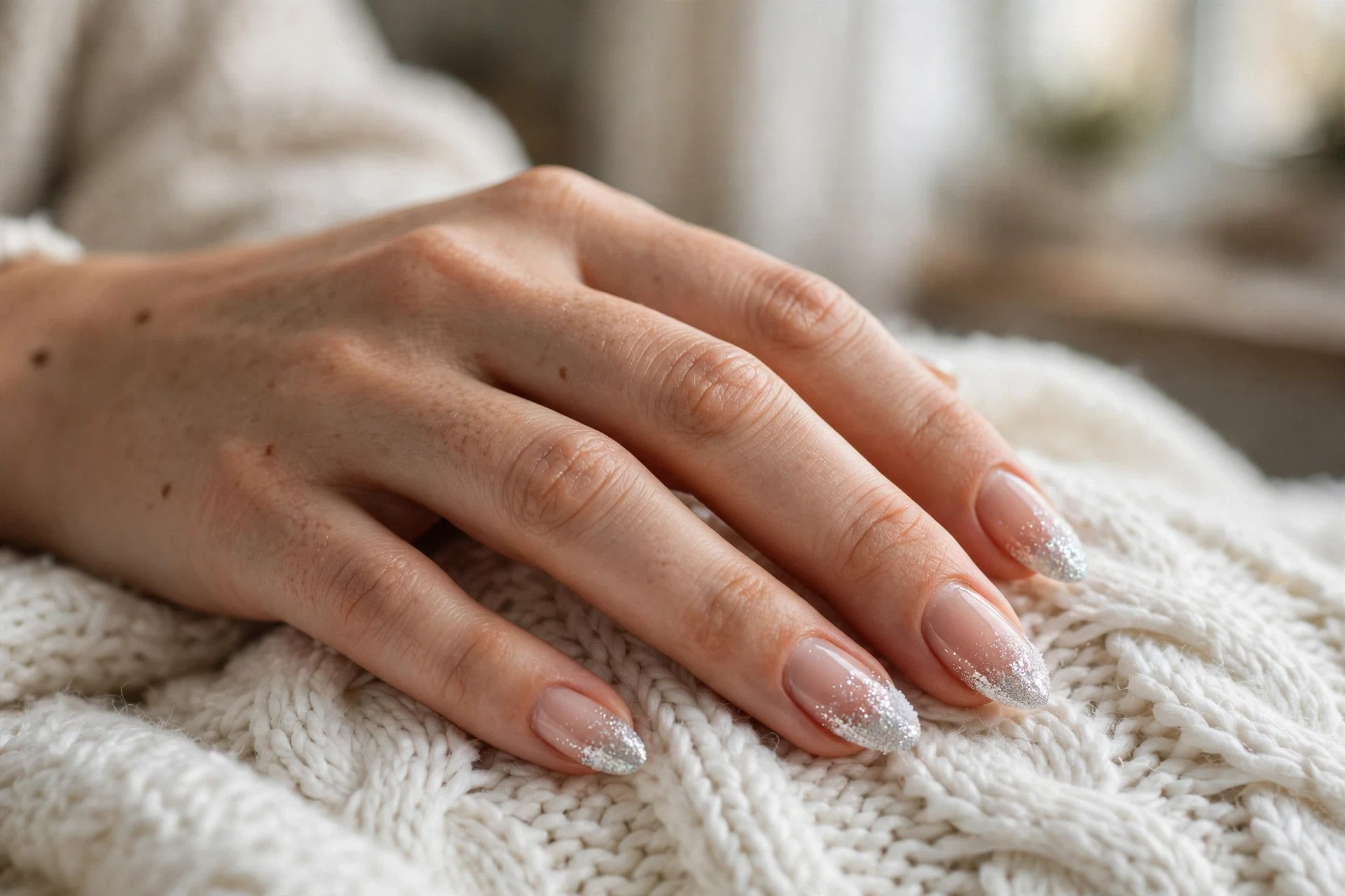 Glitter Snow Tips