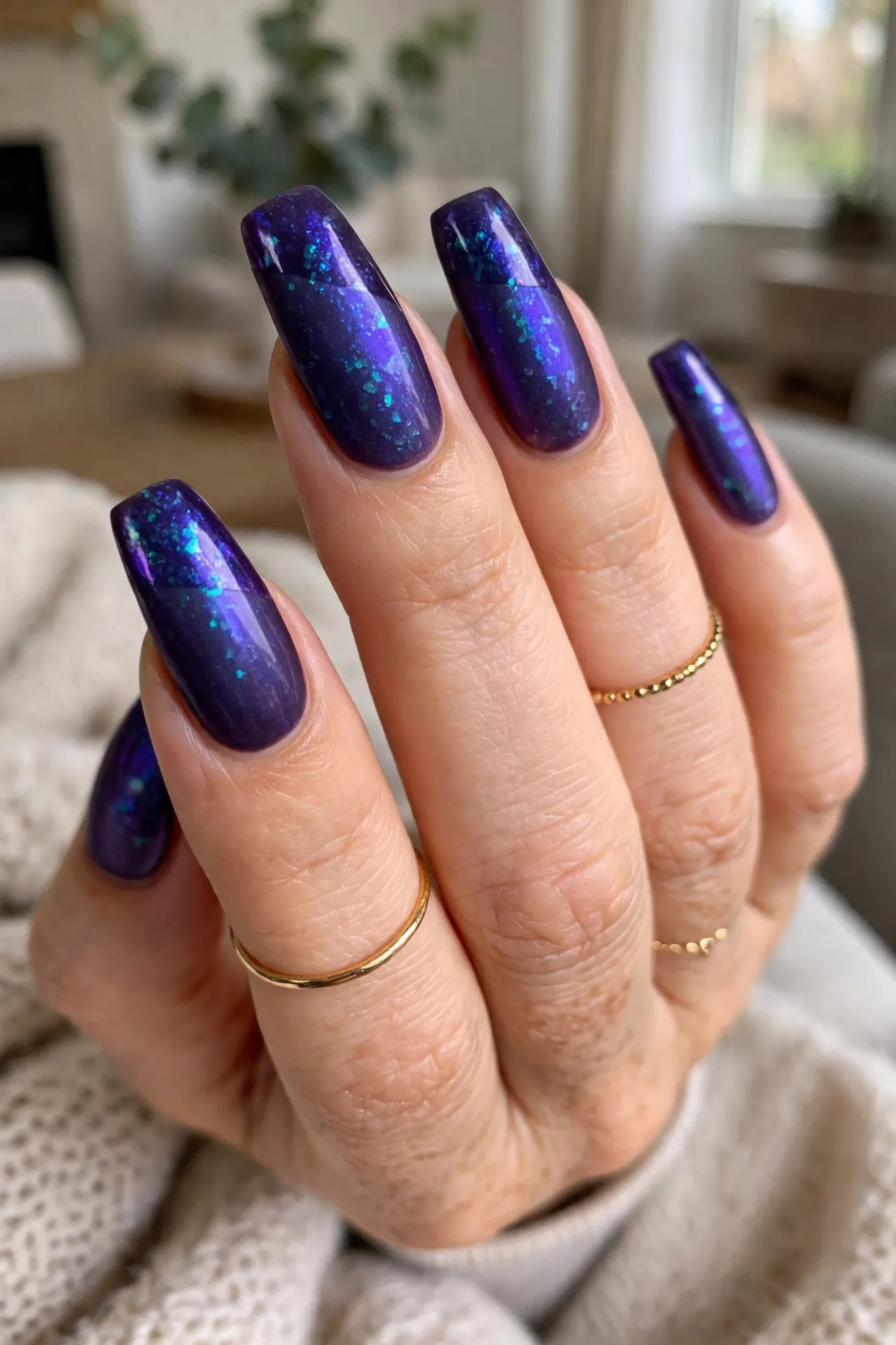 Ultraviolet Statement Nails