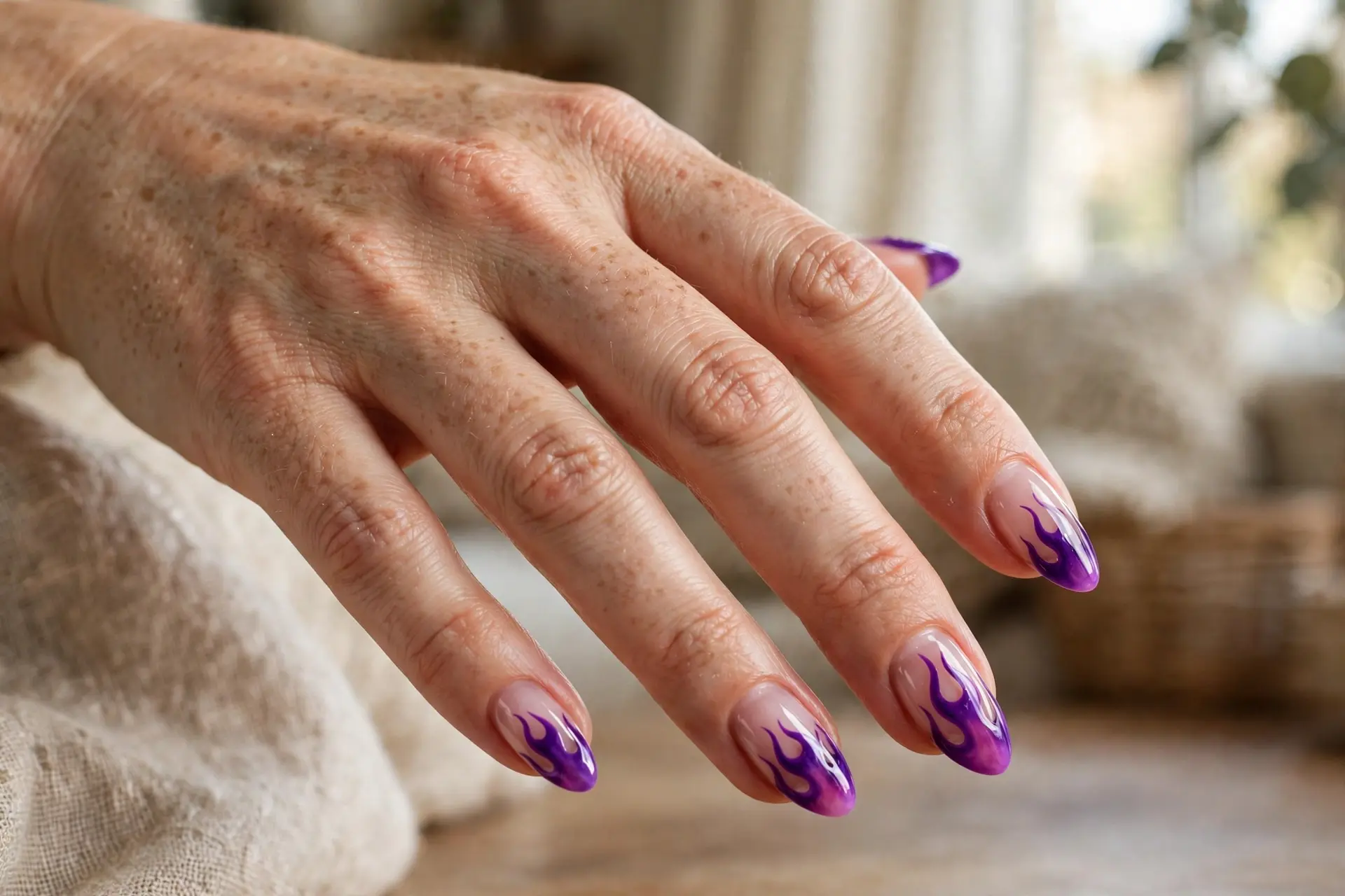 Purple Flame Tips