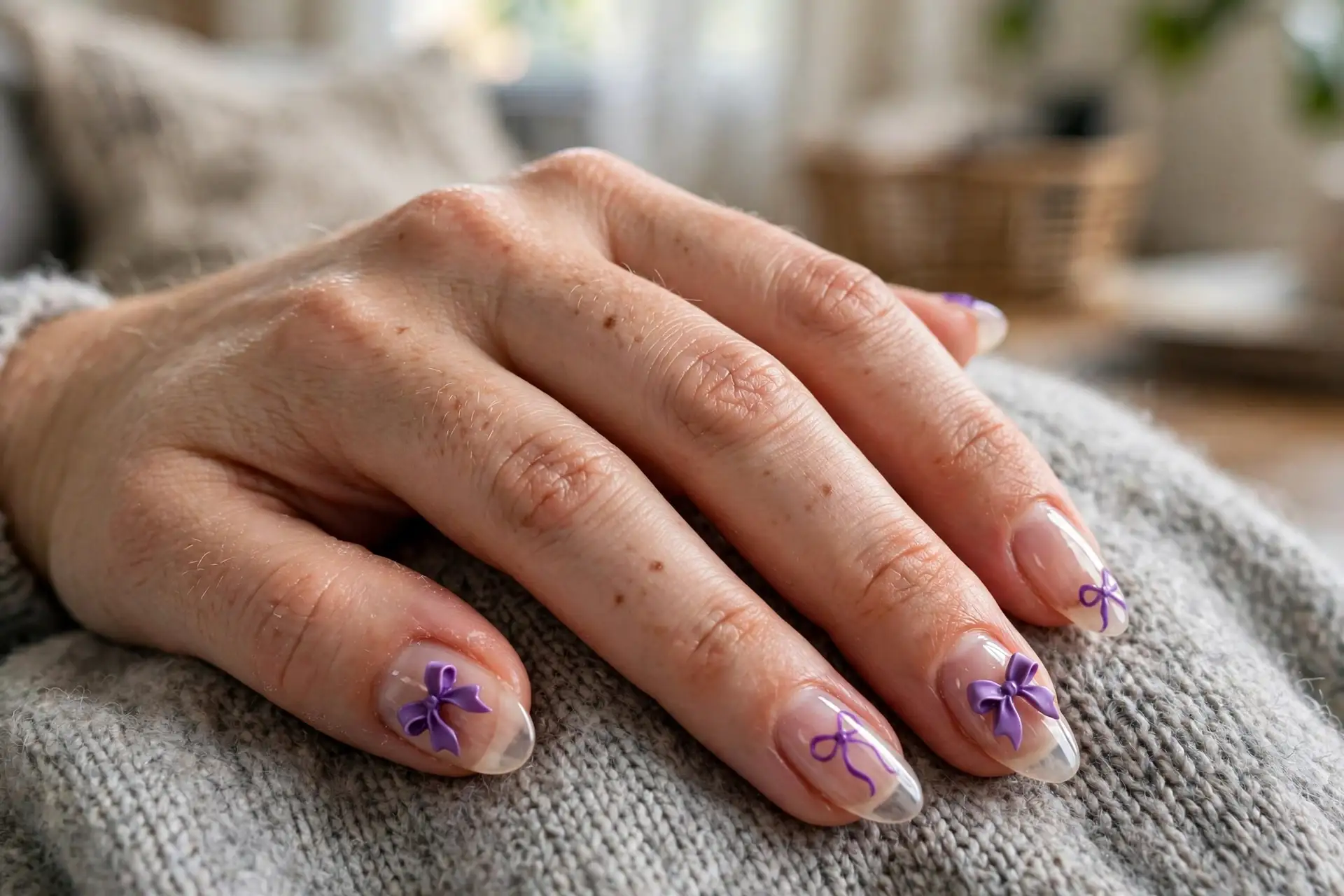Purple Bow Accents