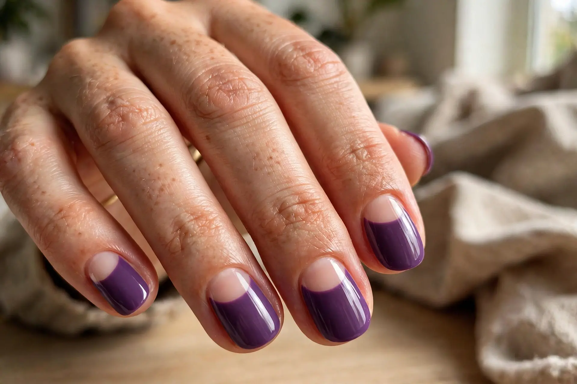 Purple Half-Moon Chic