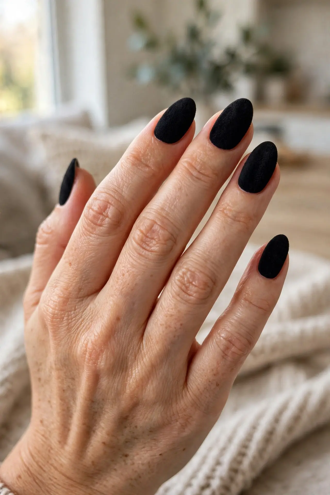 Matte Black Velour