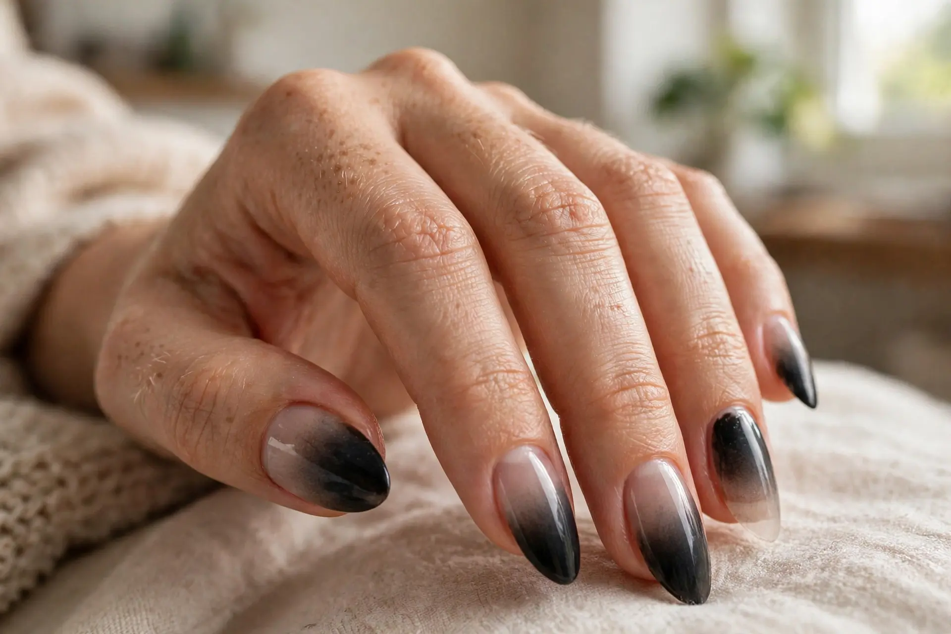 Black Ombre Smoke Fade