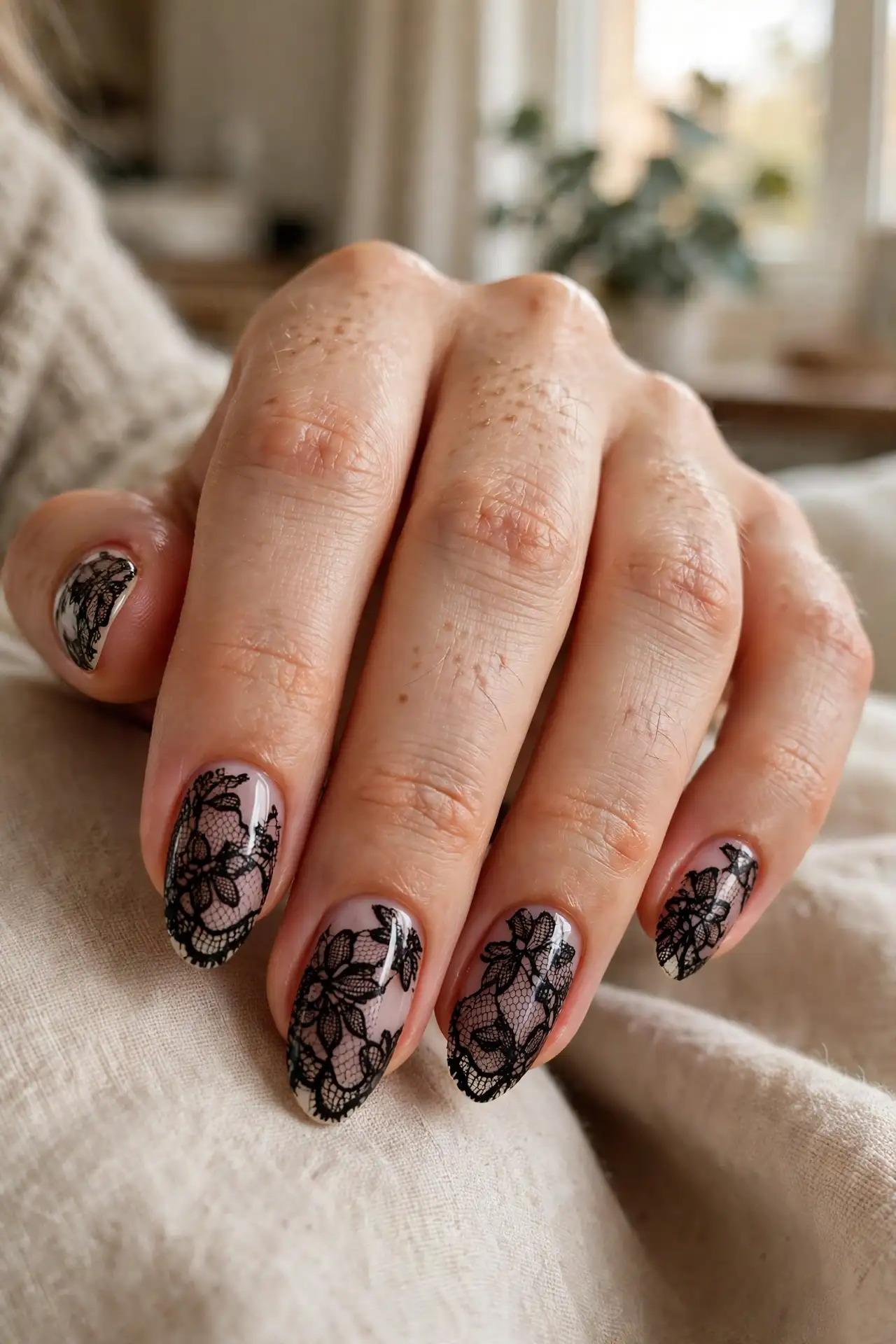 Black Lace Overlay