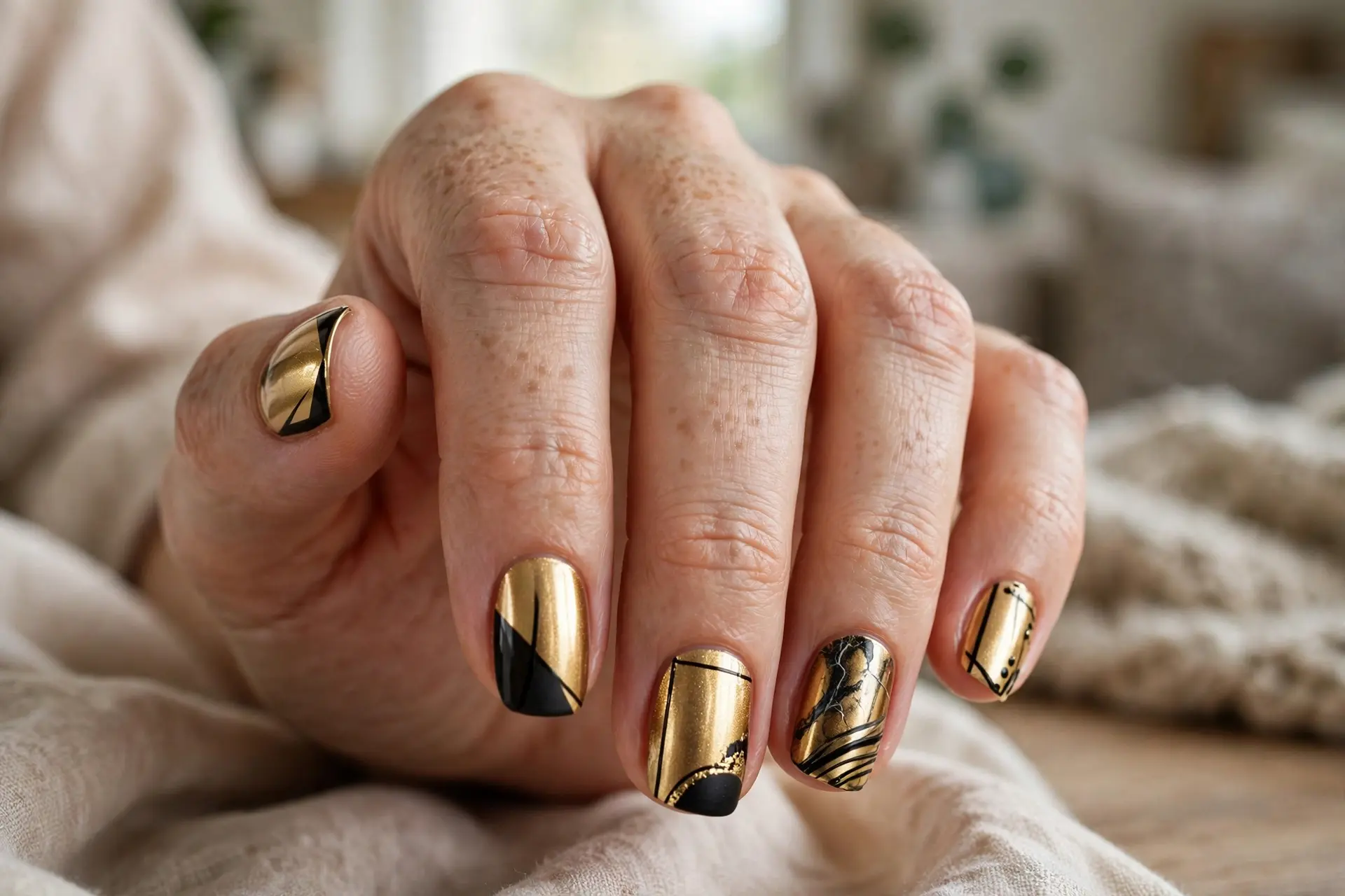 Gold With Black Contrast