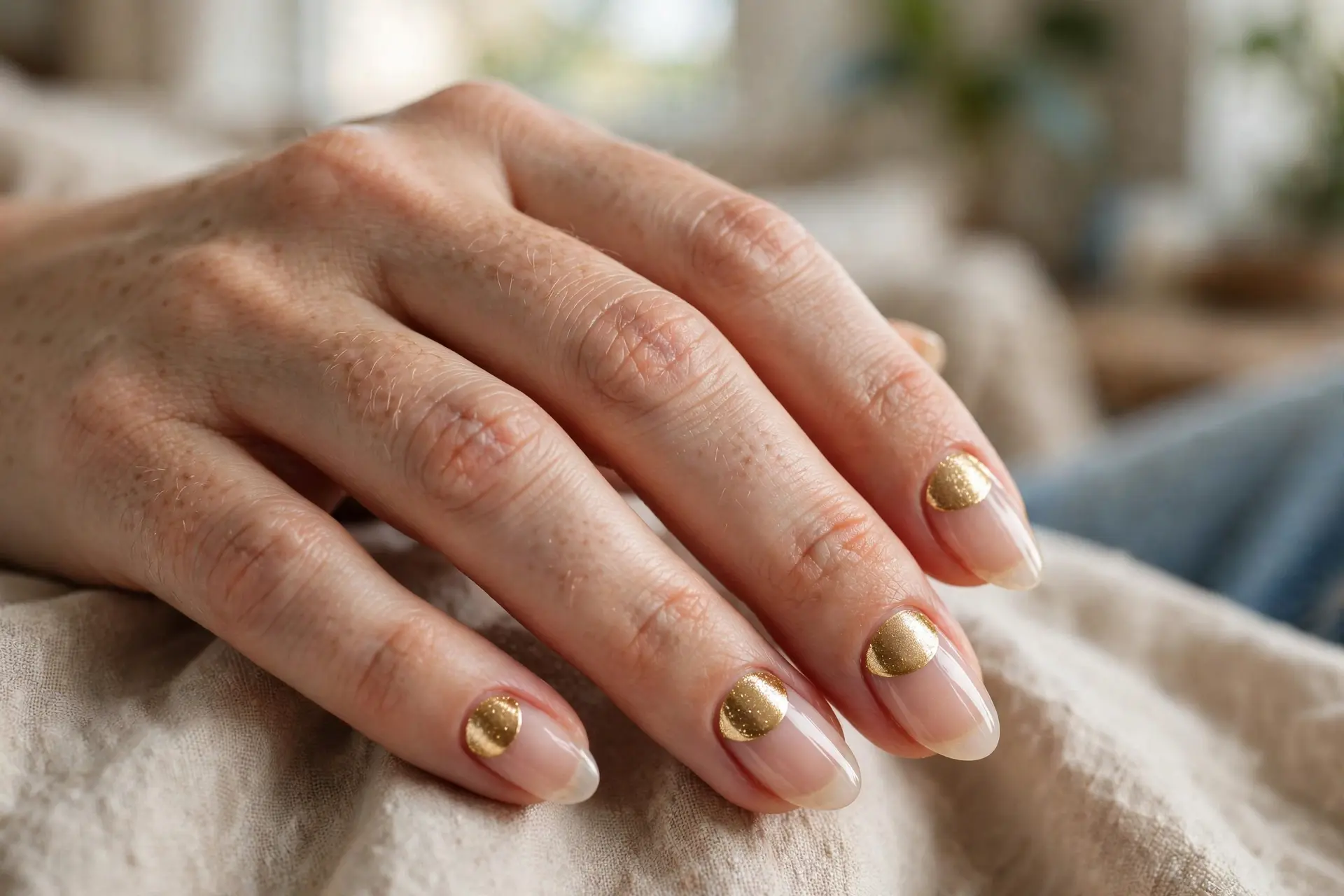 Gold Half-Moon Glam