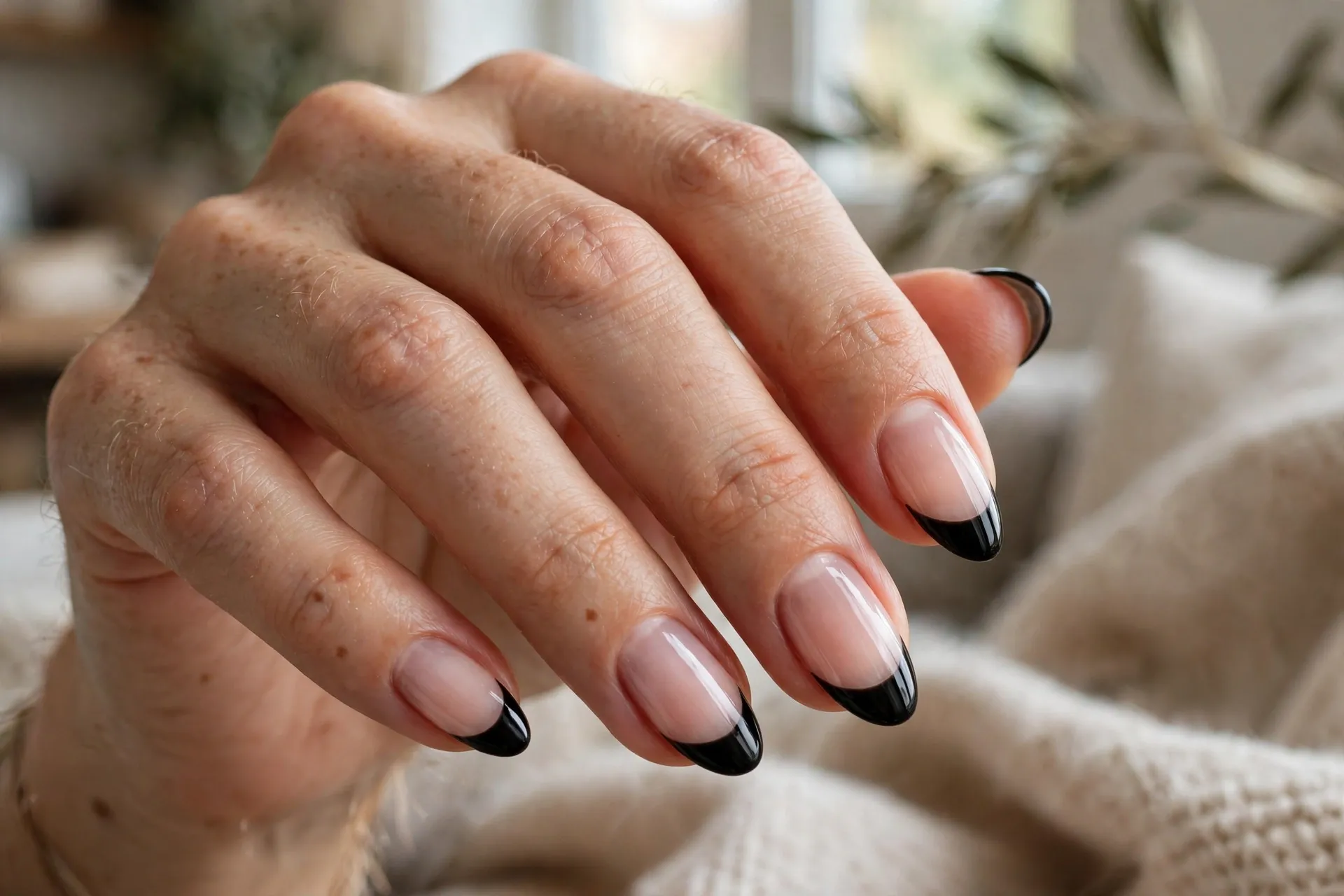 Sleek Black Tips
