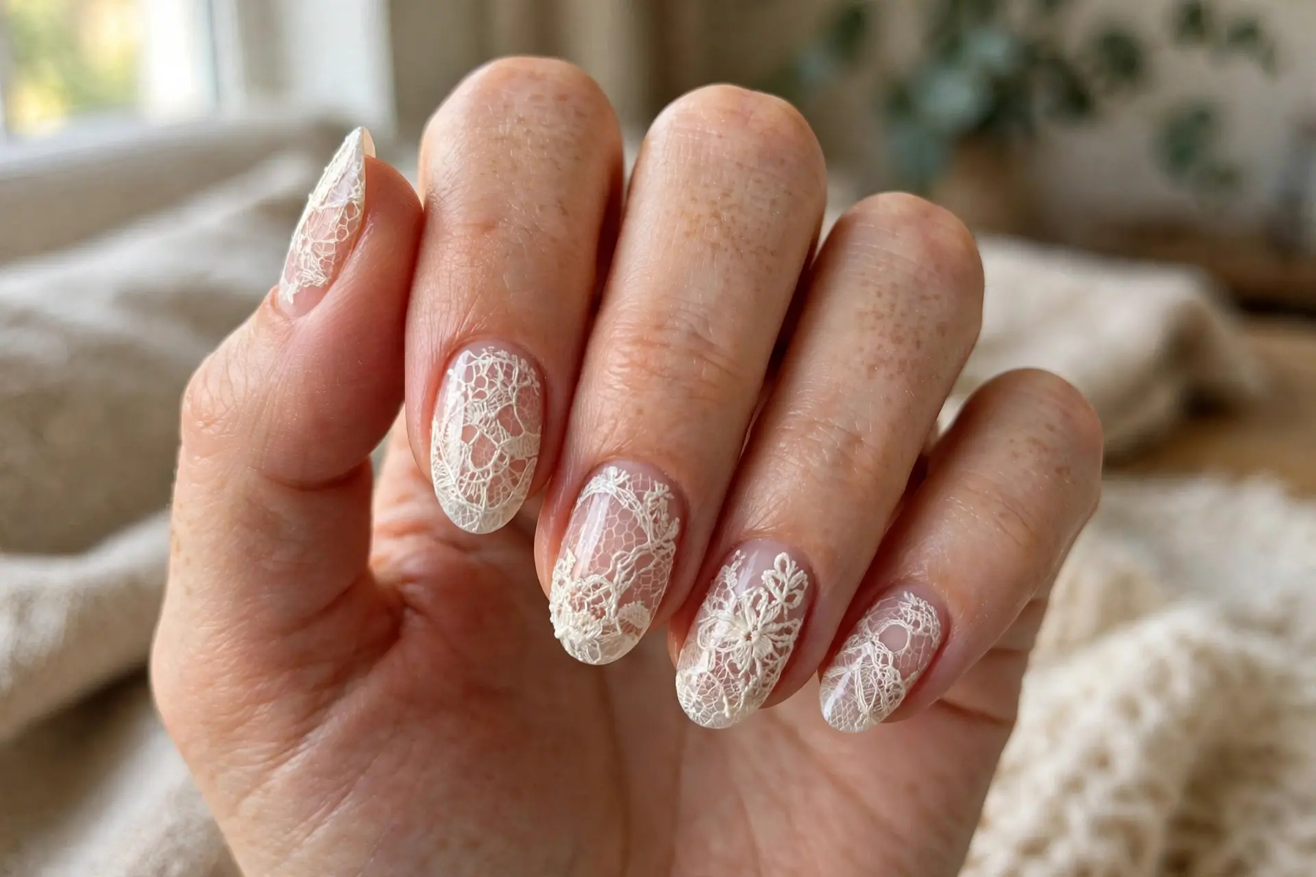 Ivory Lace Overlay