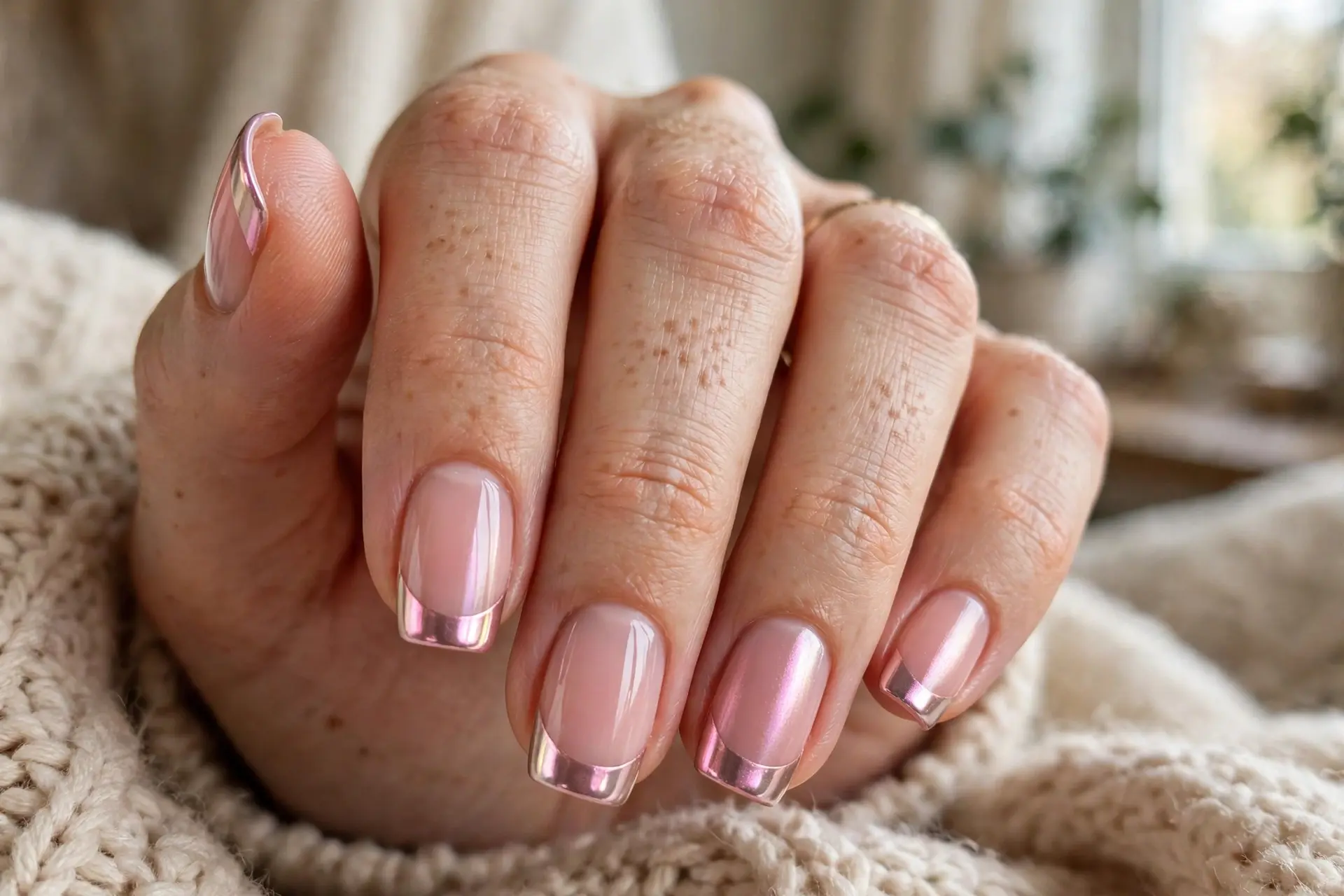 Blush Chrome Tips